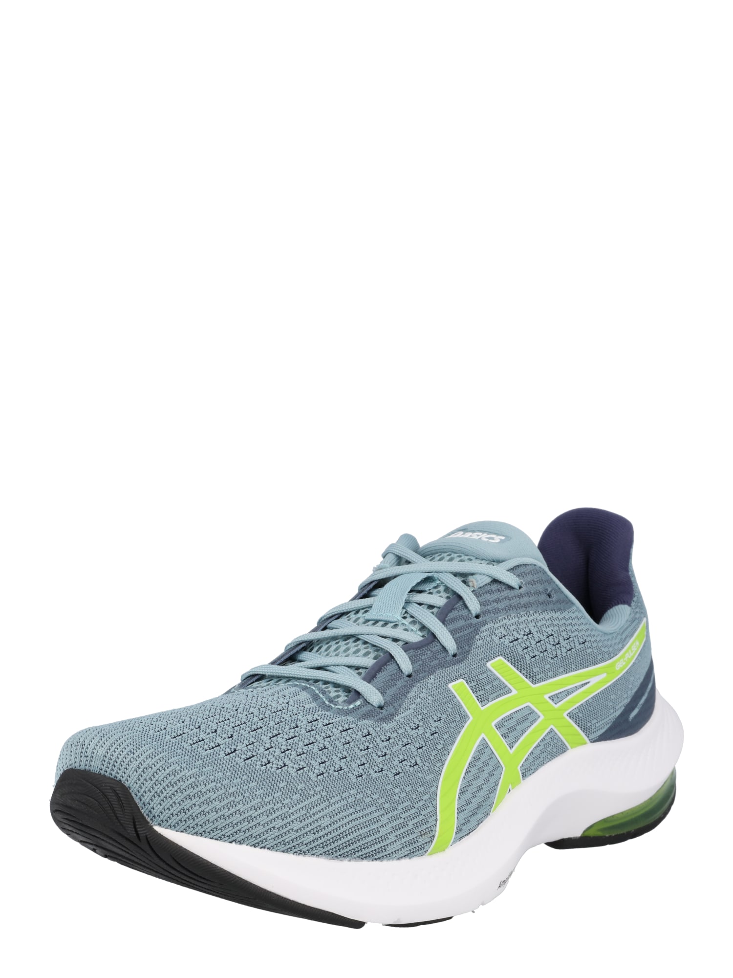 ASICS Tekaški čevelj 'GEL-PULSE 14'  dimno modra / limona / črna