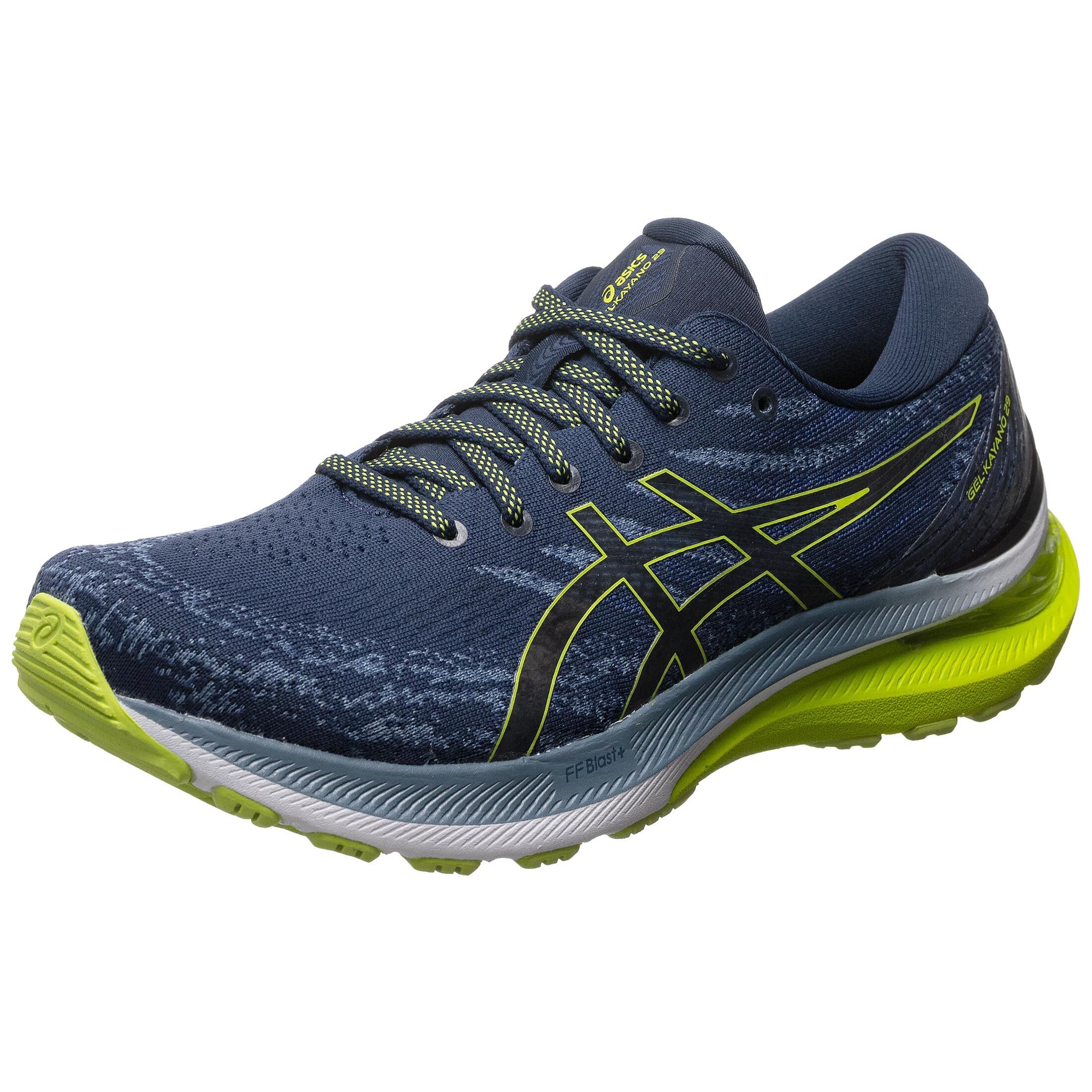 ASICS Tekaški čevelj 'KAYANO 29'  modra / marine / neonsko rumena / črna