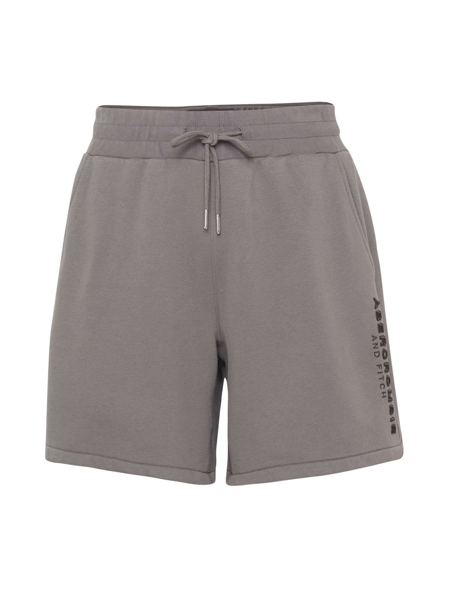 Abercrombie & Fitch Hlače  siva / črna