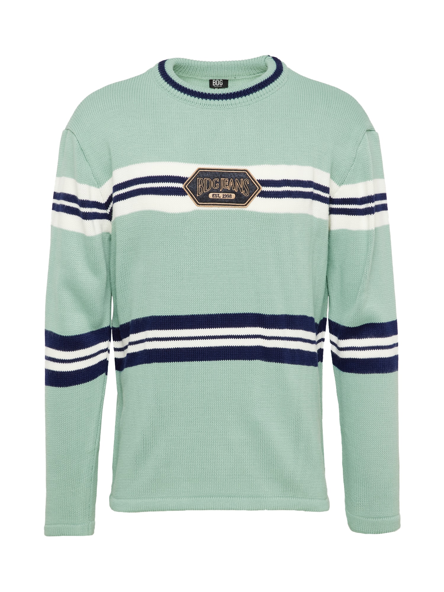 BDG Urban Outfitters Pulover  mornarska / meta / bela