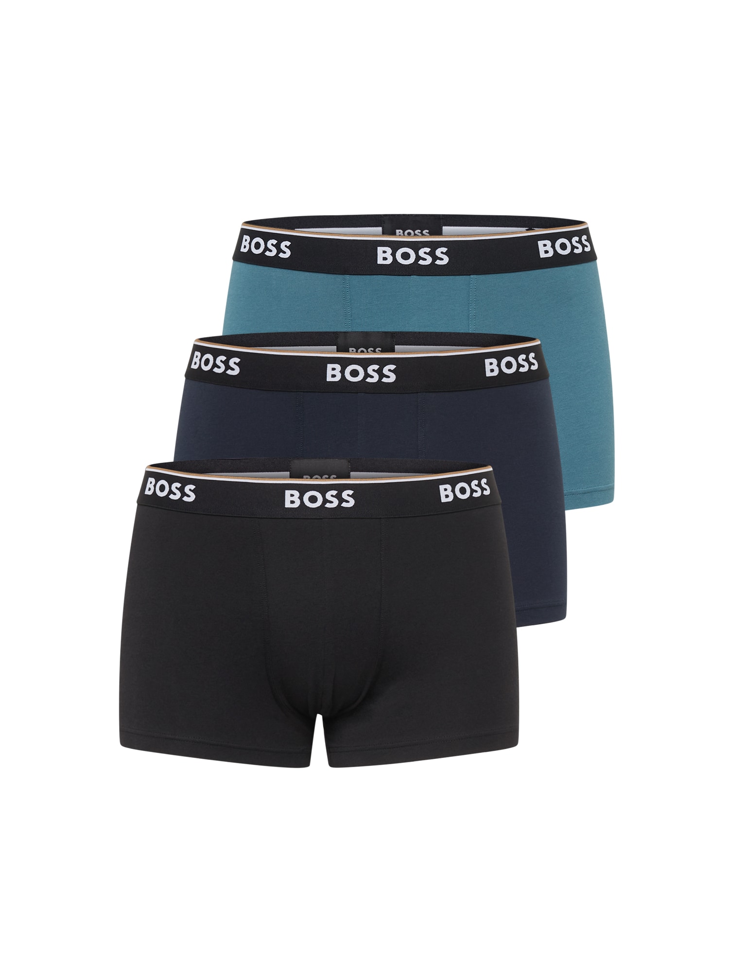 BOSS Black Boksarice 'Power'  nočno modra / petrol / črna / bela