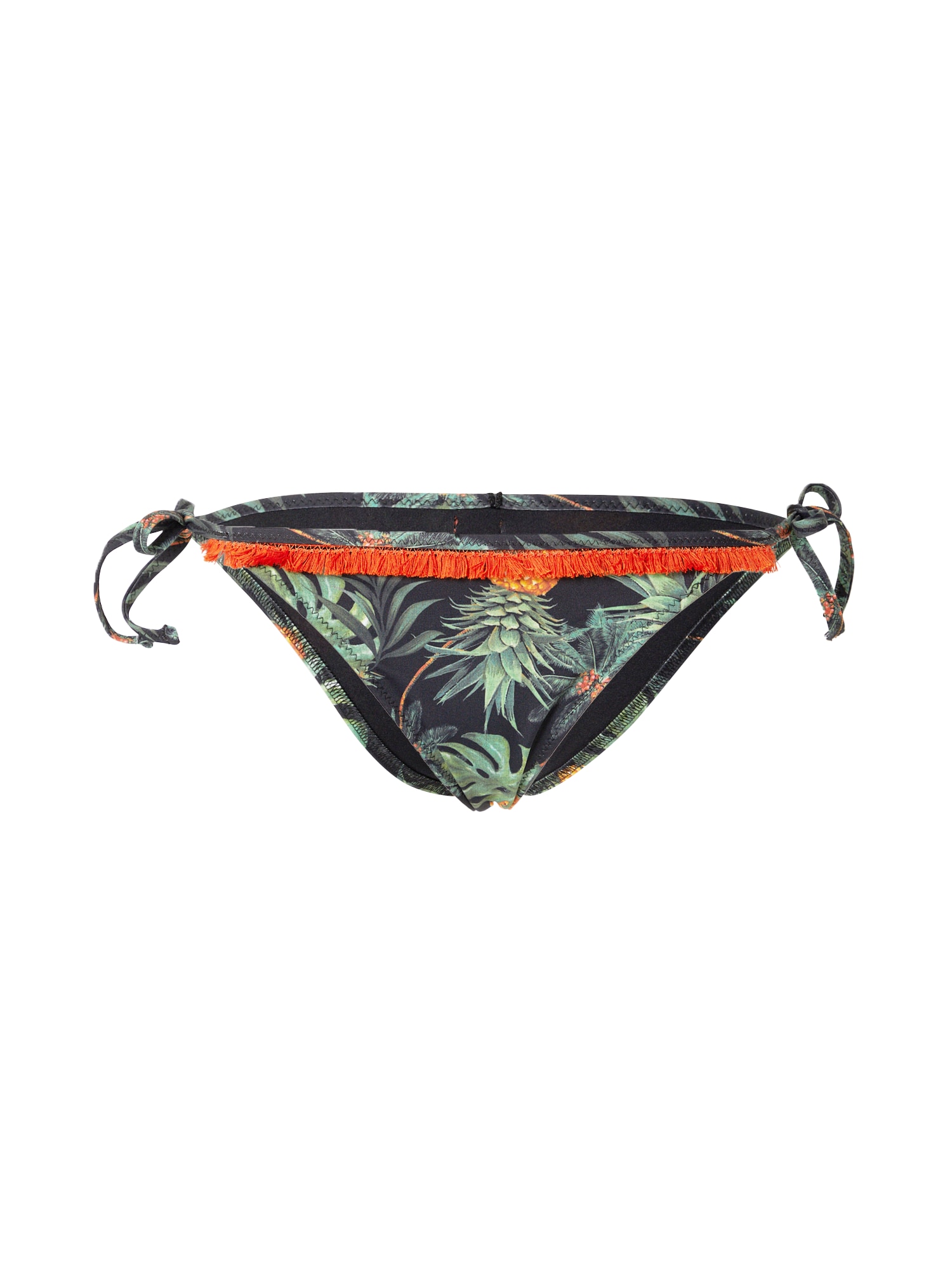 Banana Moon Bikini hlačke  zelena / temno oranžna / črna