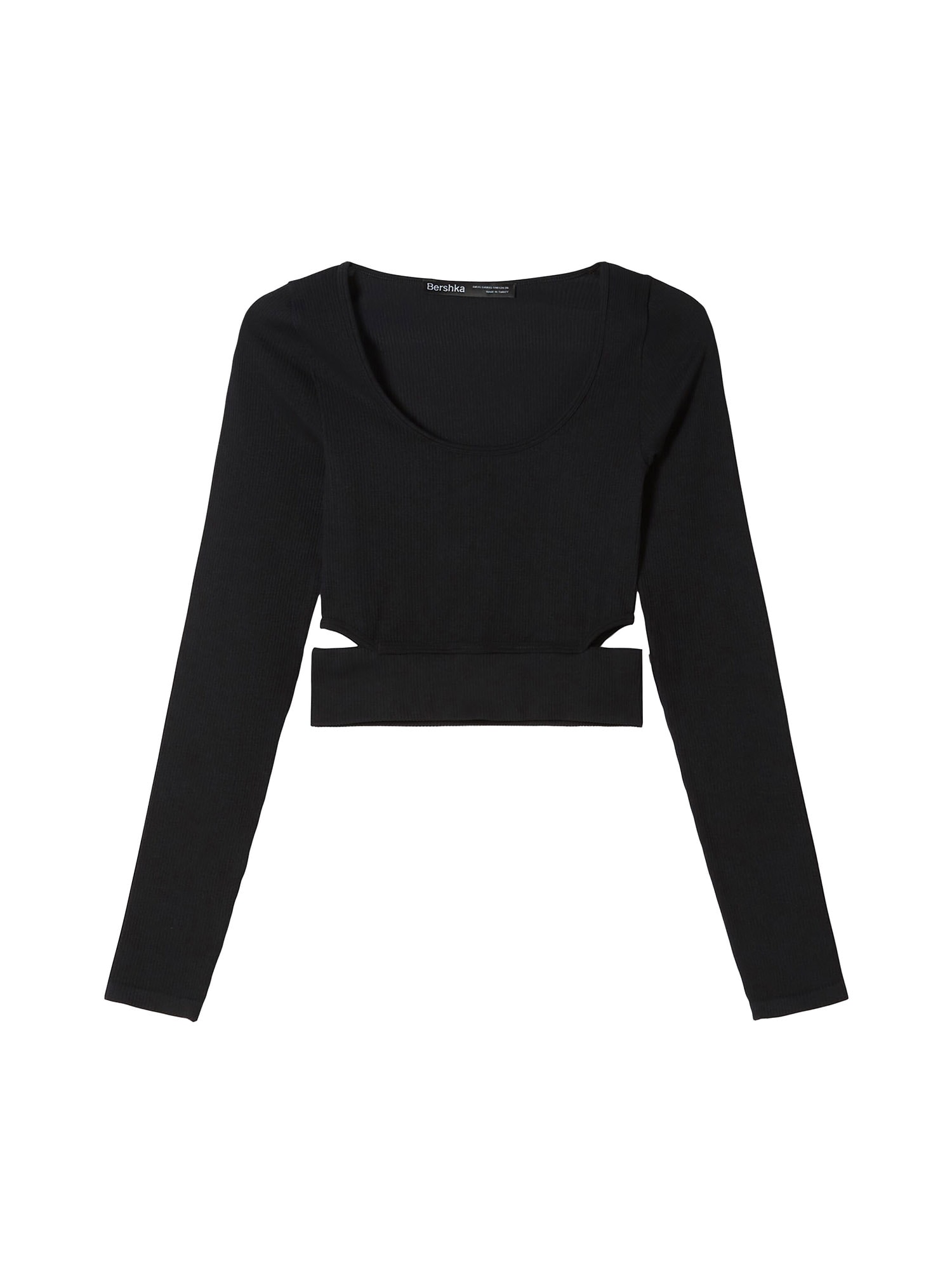 Bershka Majica  črna