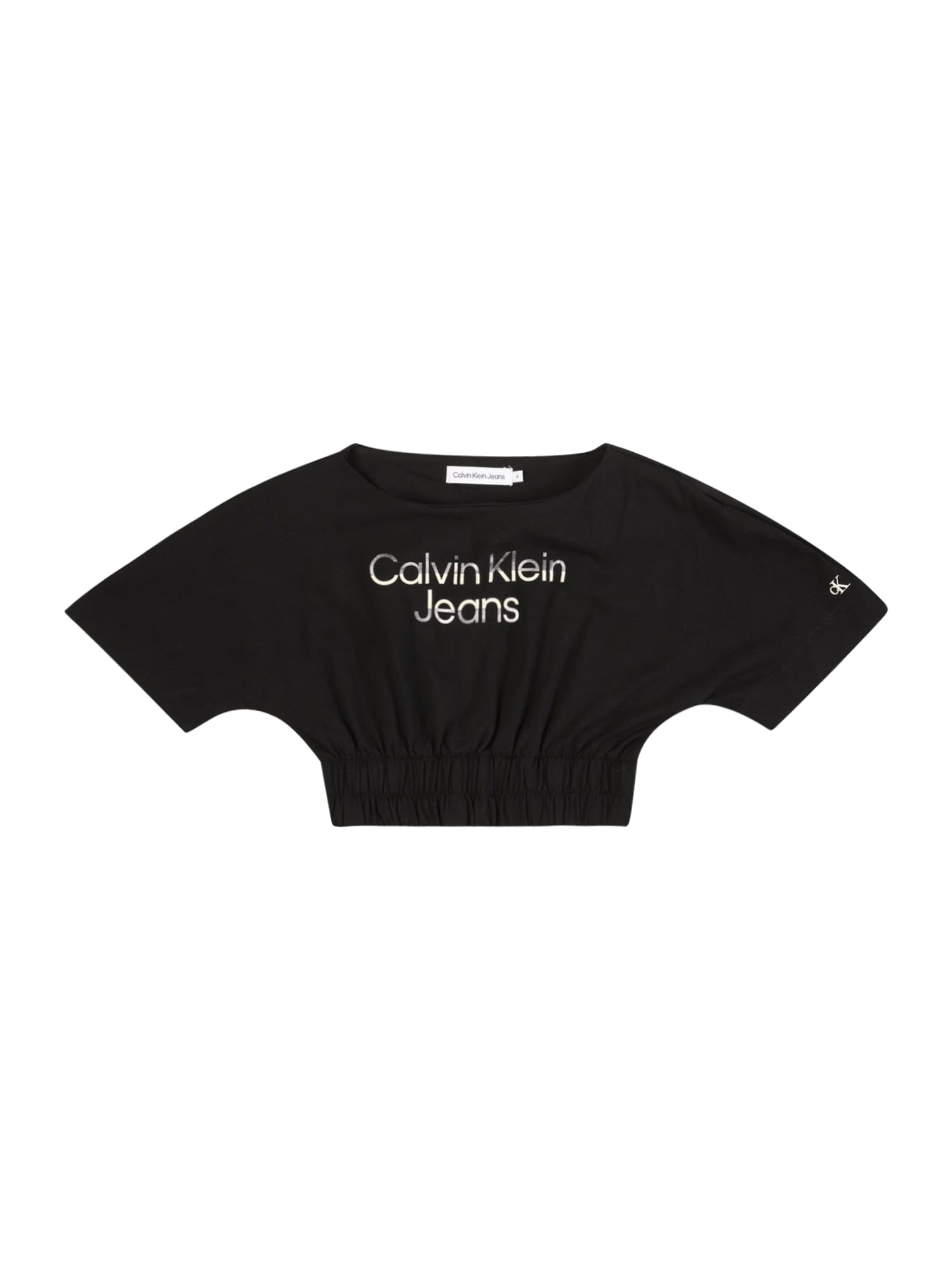 Calvin Klein Jeans Majica  bež / črna