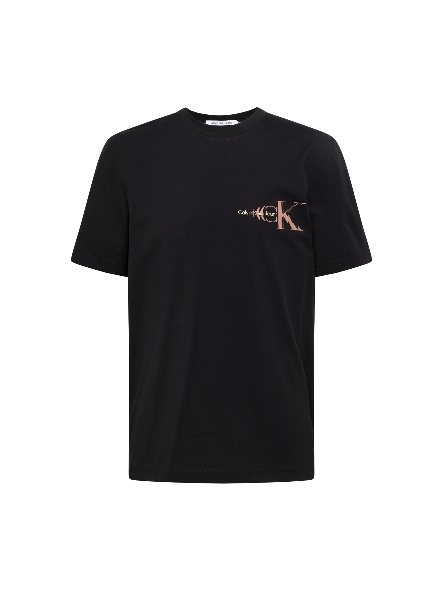 Calvin Klein Jeans Majica  bež / staro roza / črna