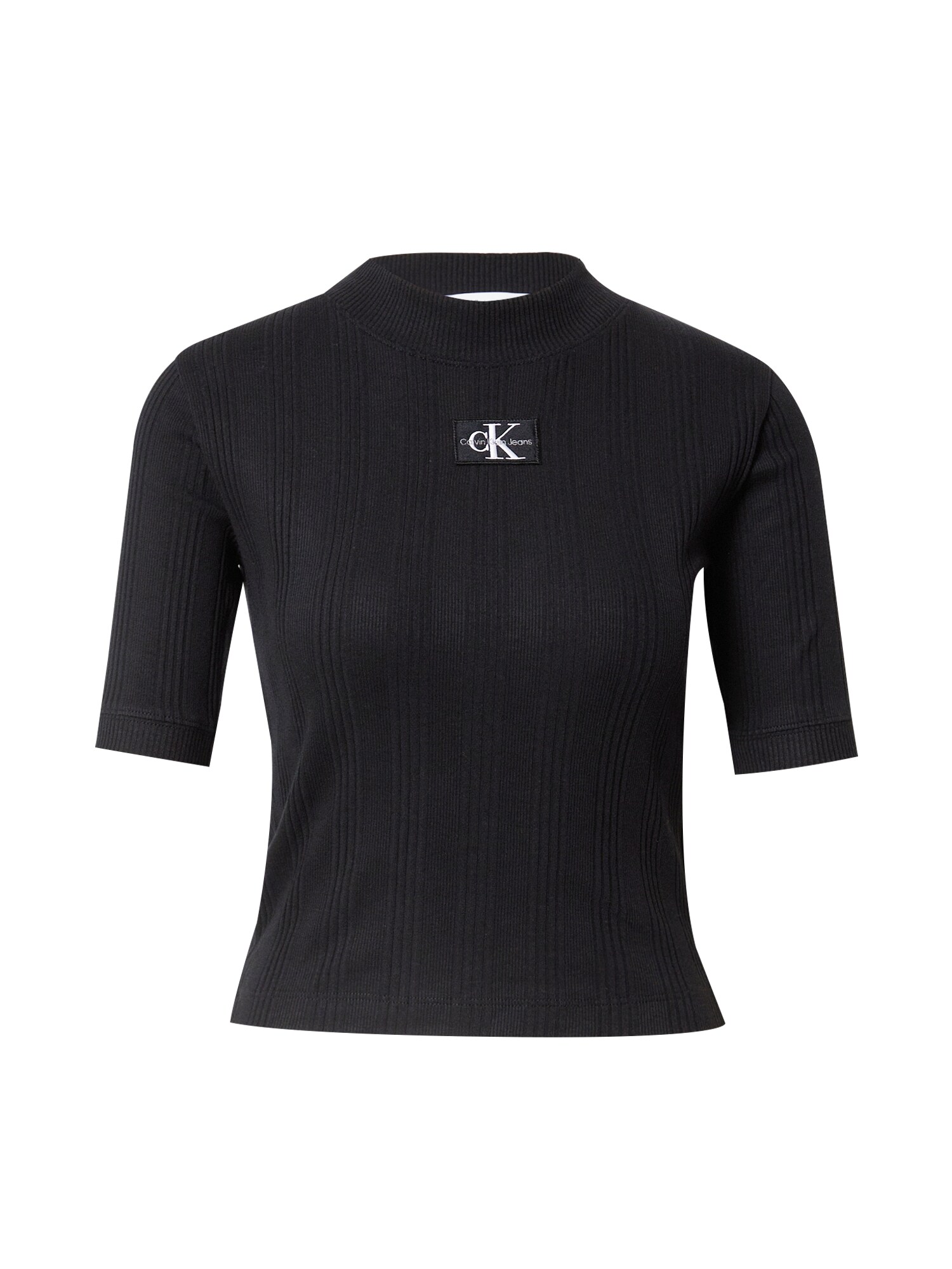 Calvin Klein Jeans Majica  črna / bela