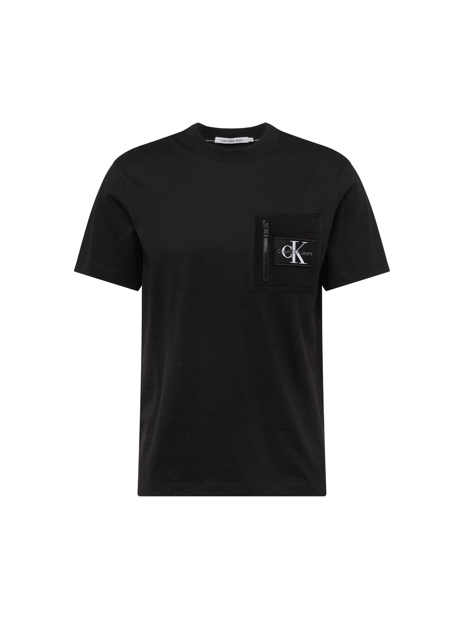 Calvin Klein Jeans Majica  črna / bela