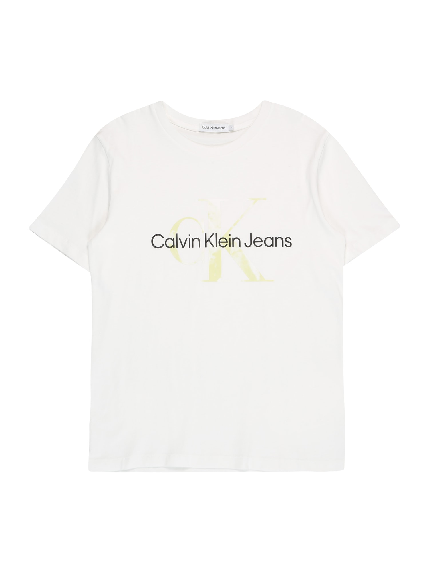 Calvin Klein Jeans Majica  rumena / črna / bela