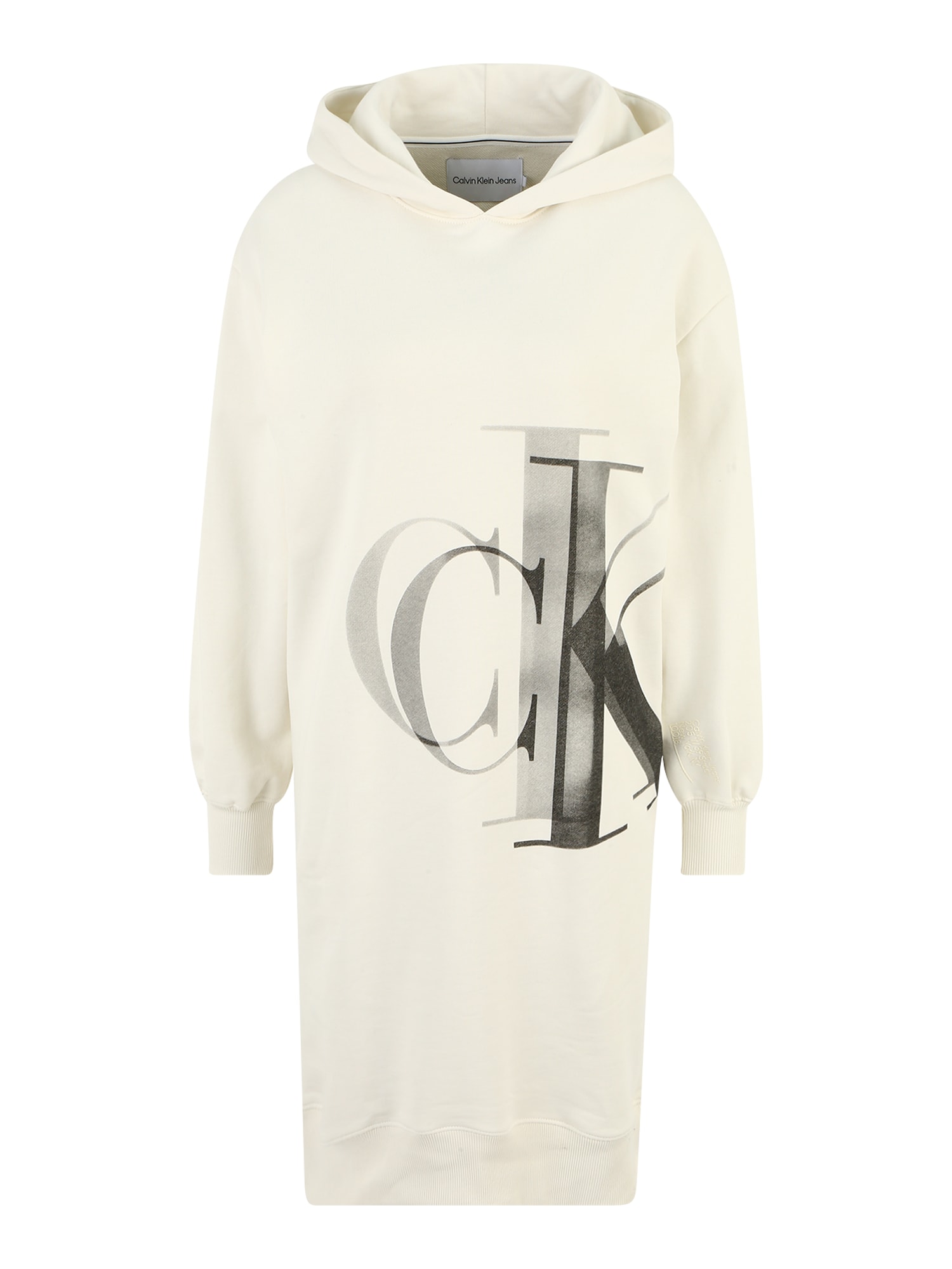 Calvin Klein Jeans Obleka  slonovina / siva / temno siva