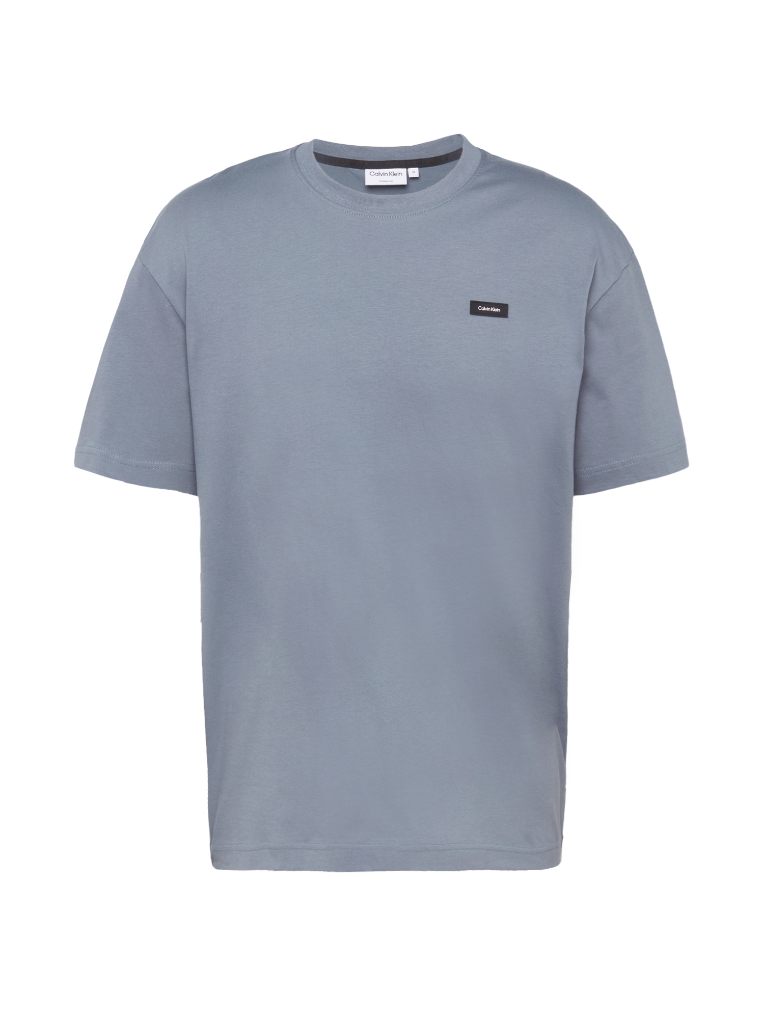 Calvin Klein Majica  srebrno-siva / črna / bela