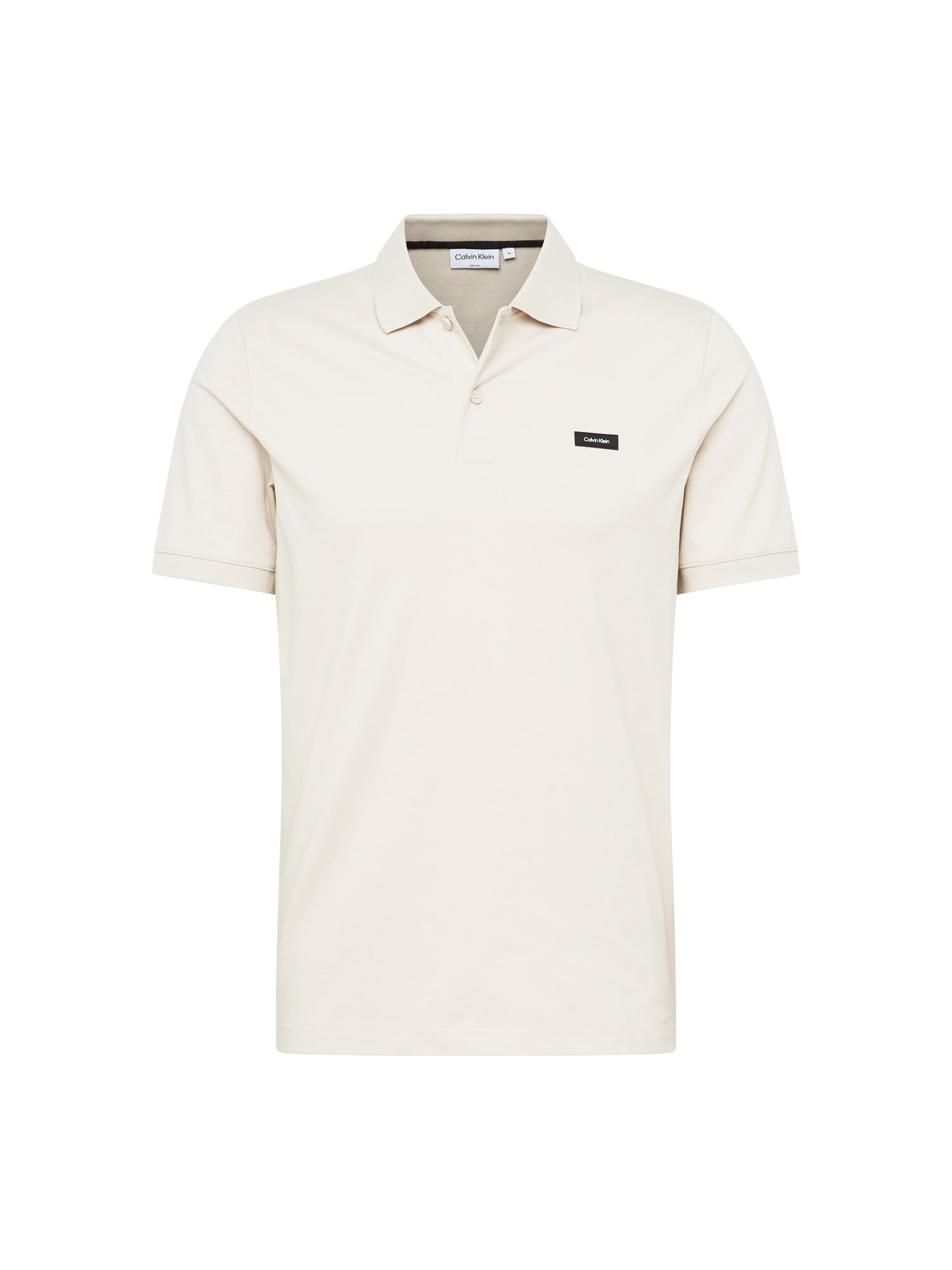 Calvin Klein Majica  svetlo bež / črna
