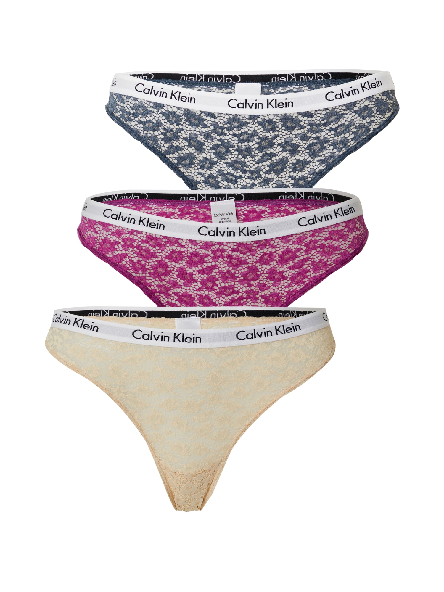 Calvin Klein Underwear Spodnje hlačke  golobje modra / pastelno rumena / roza / bela
