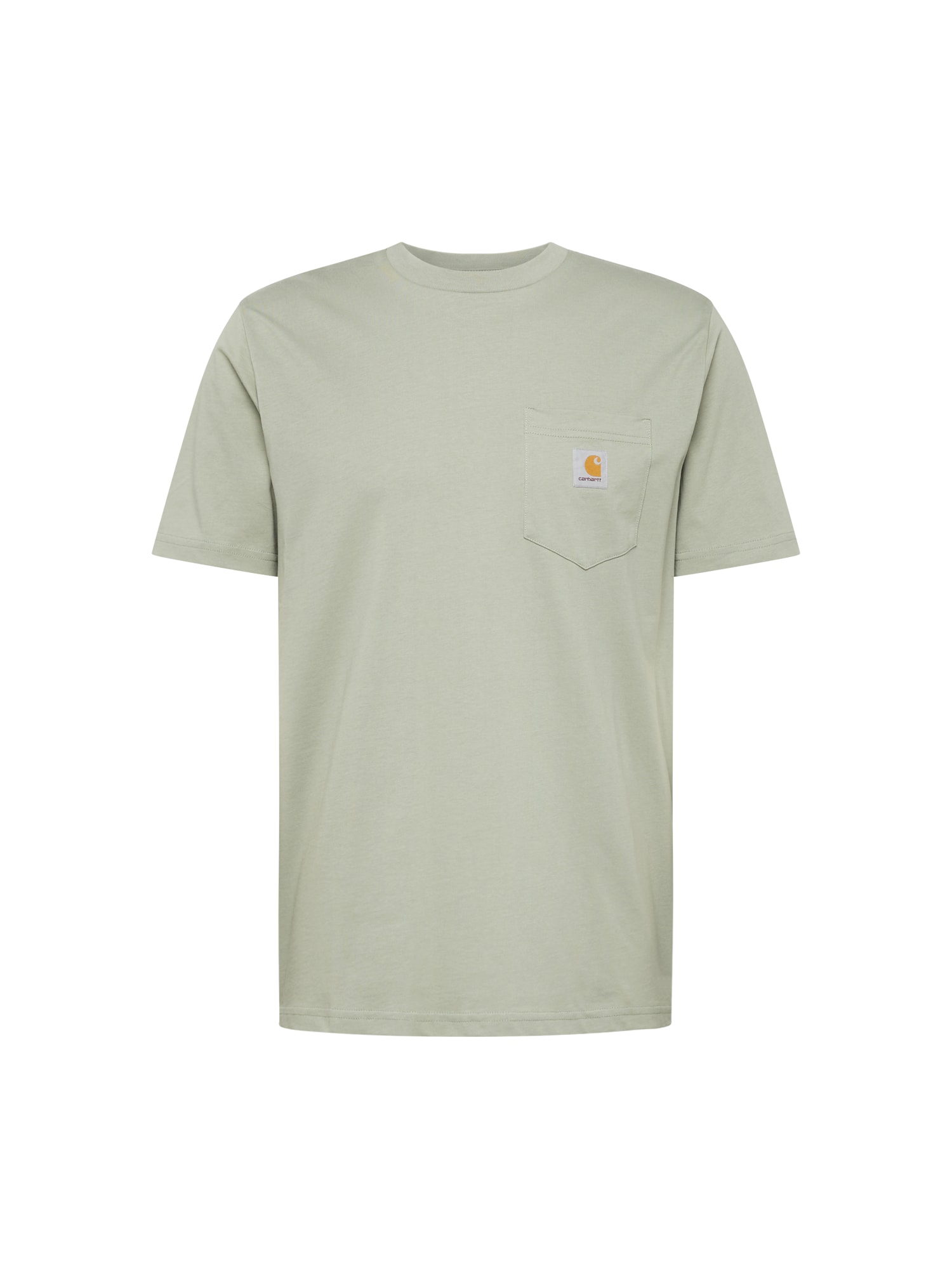 Carhartt WIP Majica  kari / pastelno zelena / off-bela