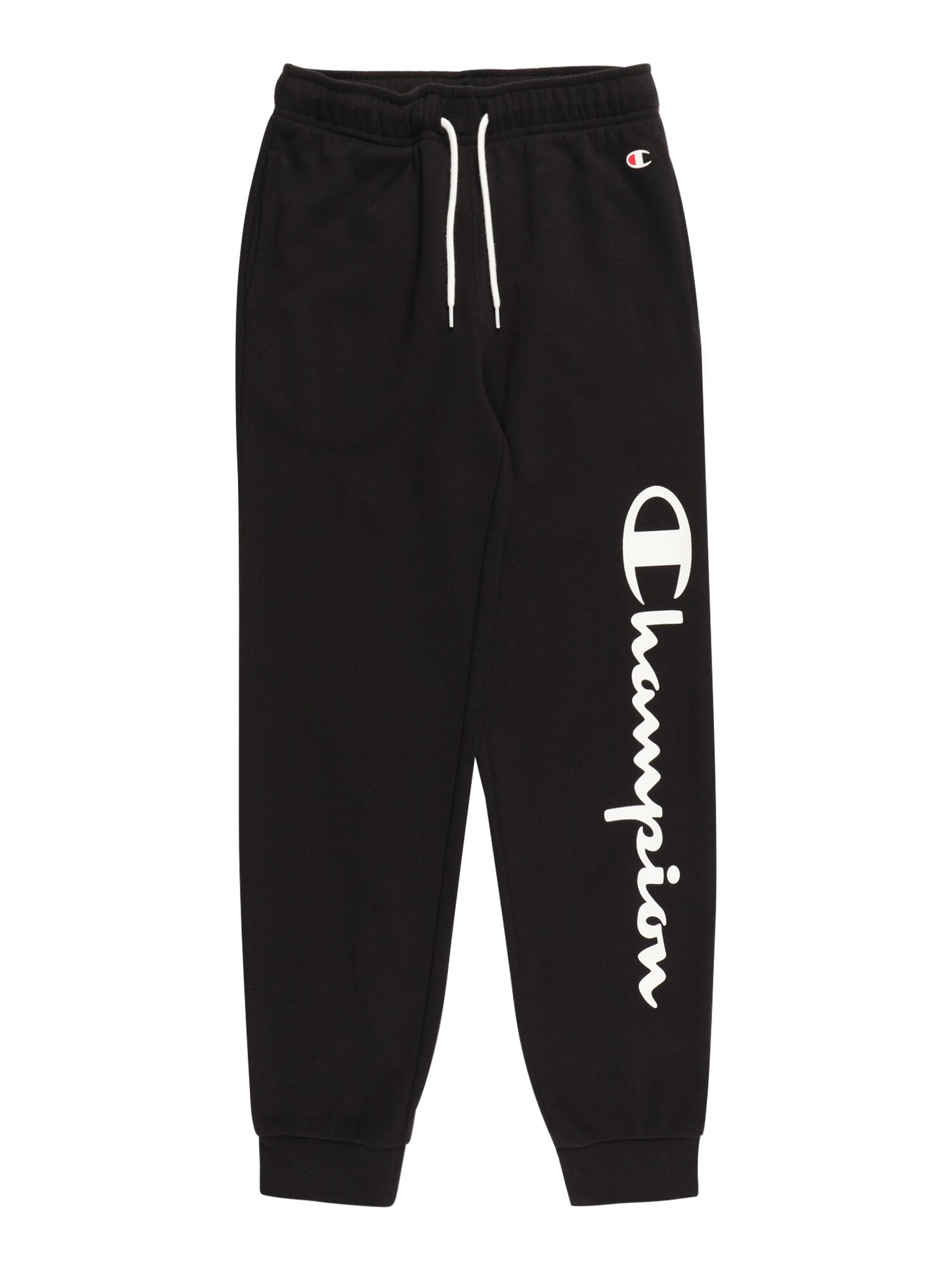 Champion Authentic Athletic Apparel Hlače  črna / bela