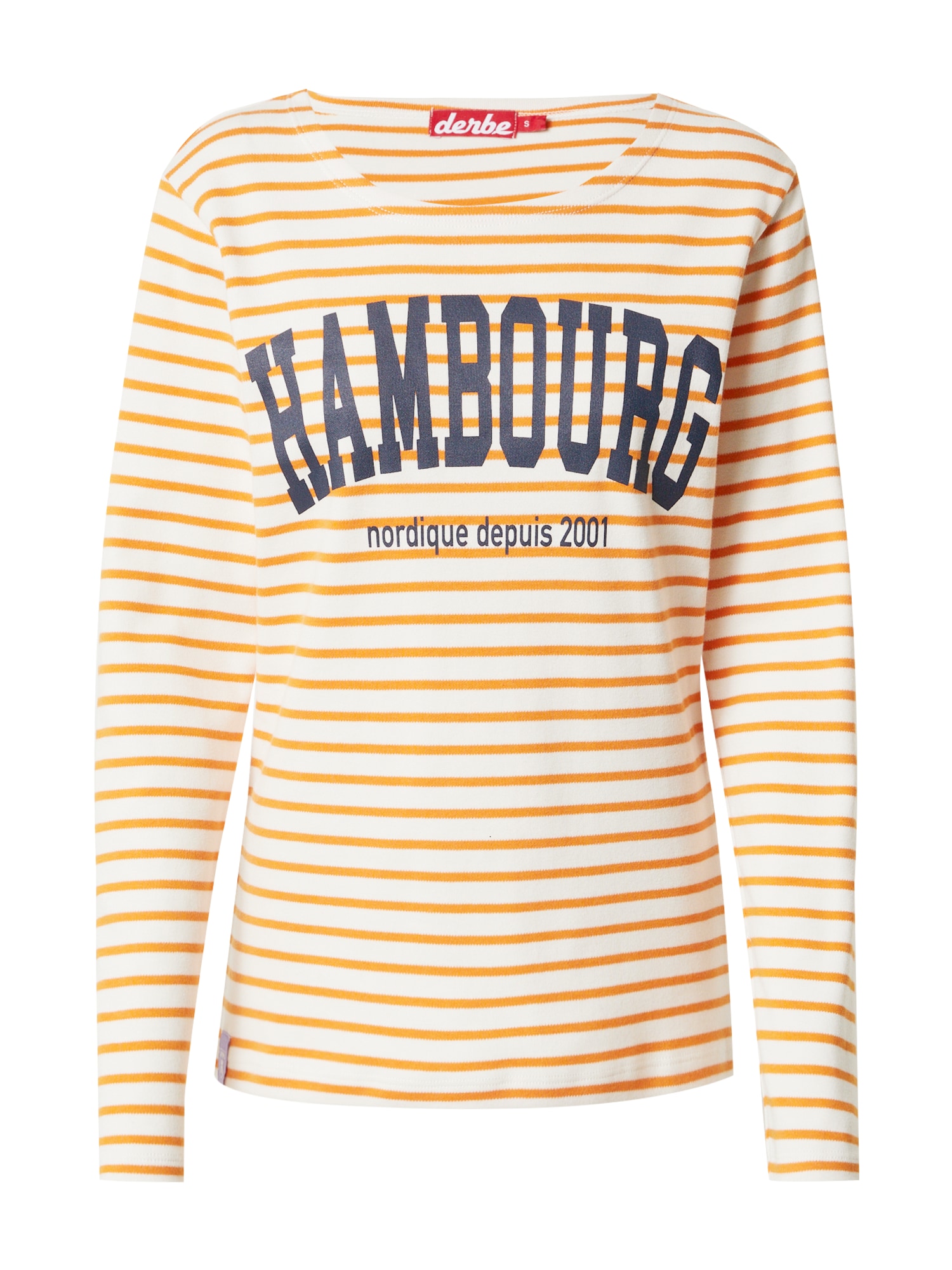 Derbe Majica 'Hambourg'  temno modra / oranžna / off-bela