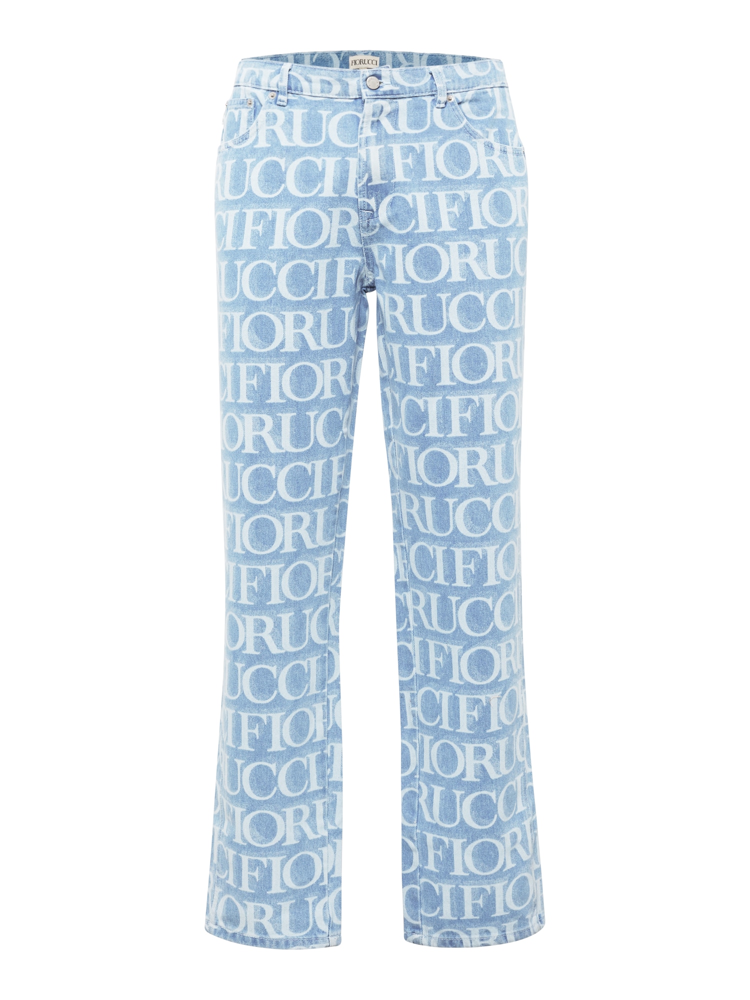 Fiorucci Kavbojke  moder denim / bela