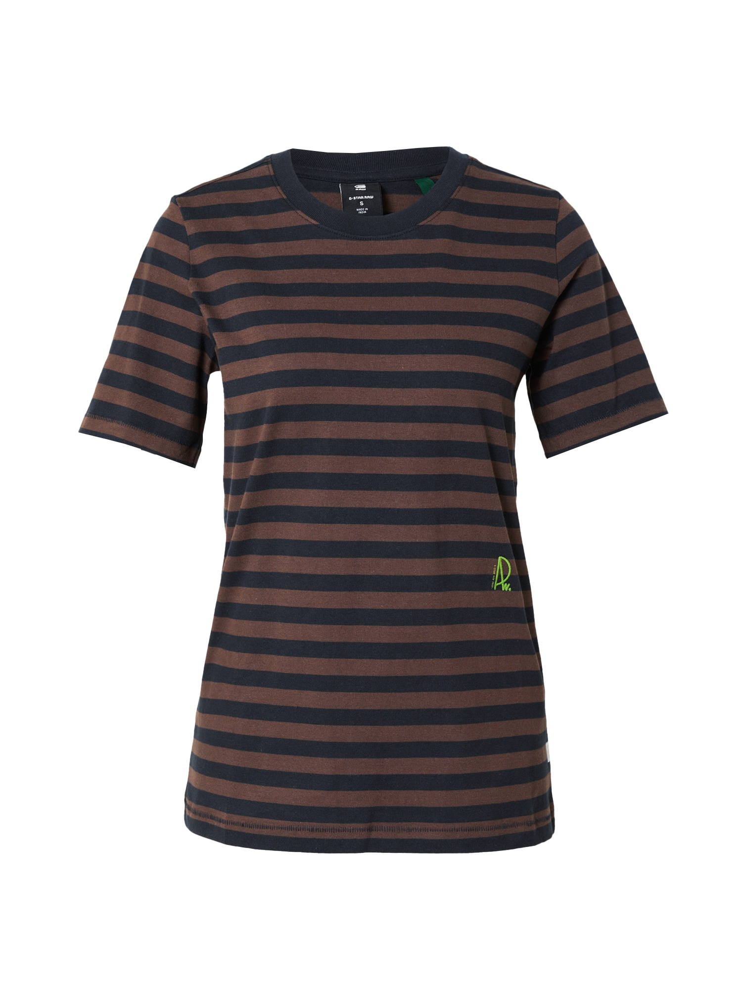 G-Star RAW Majica  rjava / kivi / črna