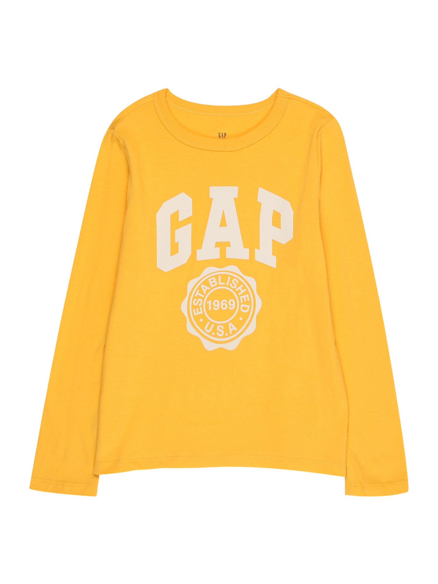 GAP Majica  rumena / bela