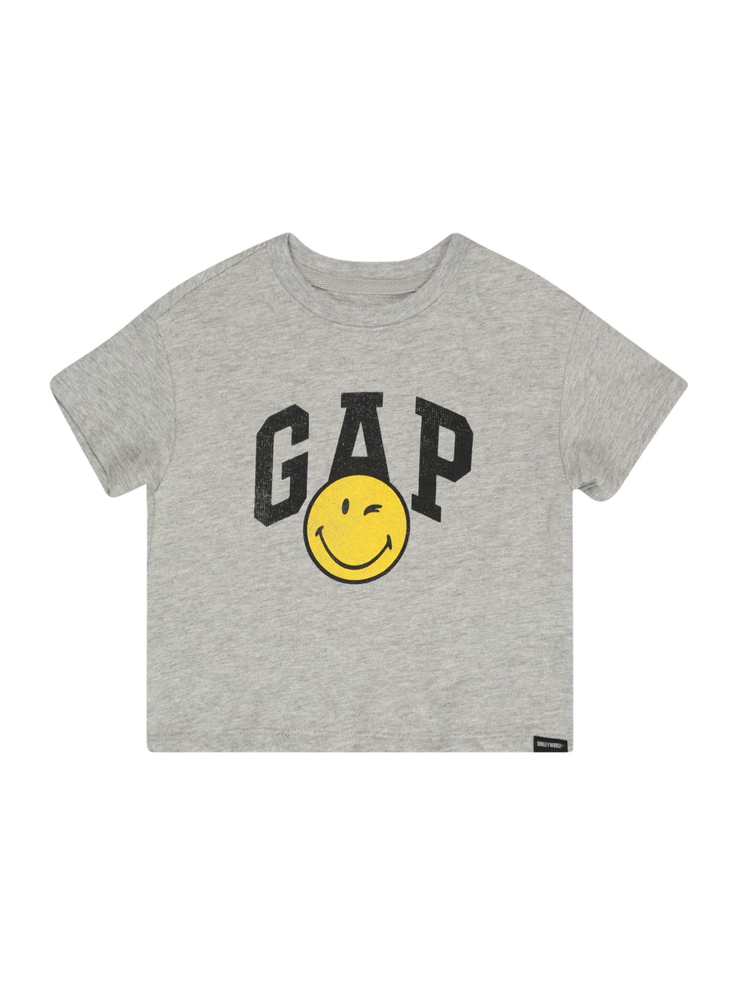 GAP Majica  rumena / pegasto siva / črna