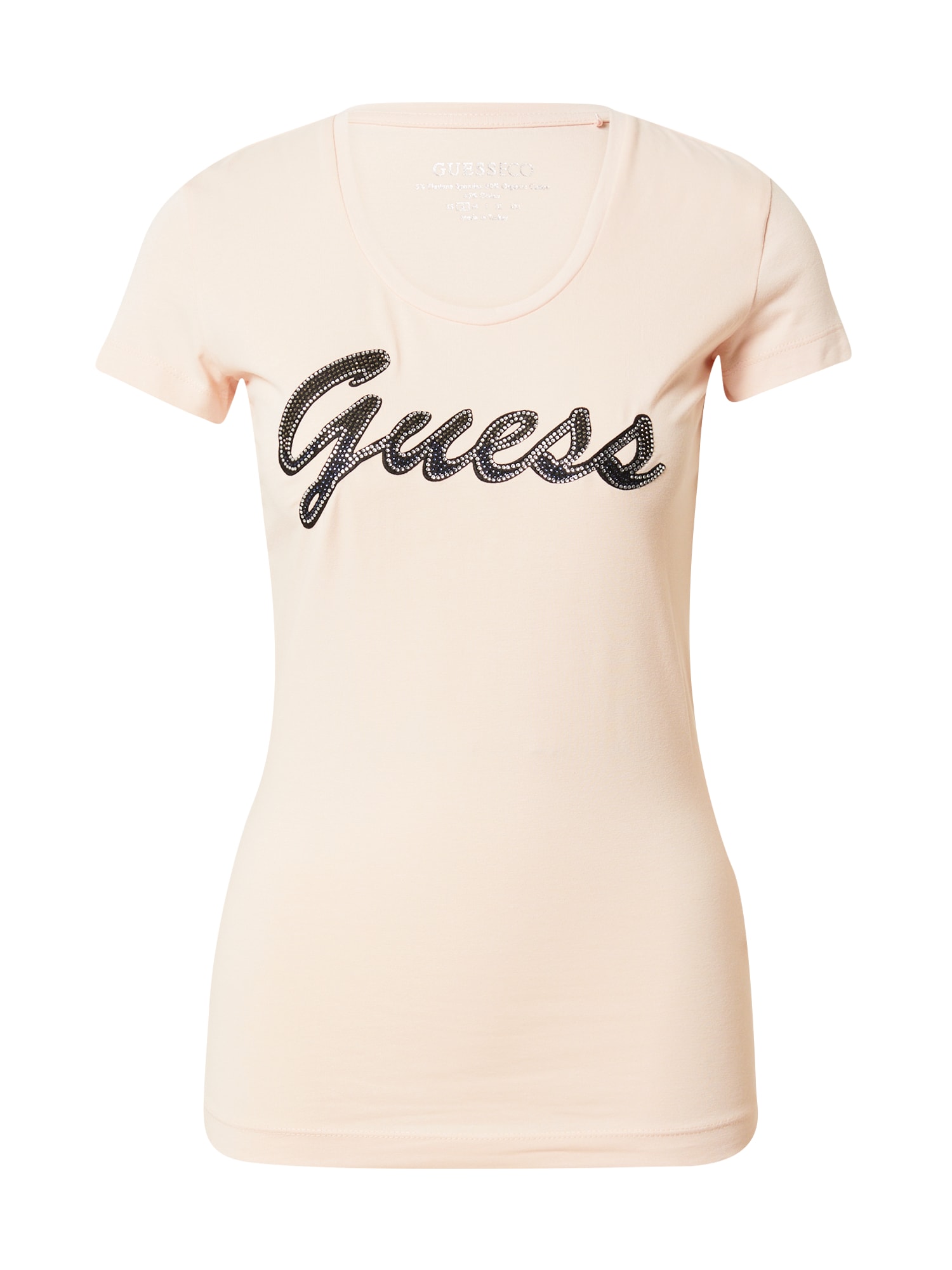 GUESS Majica 'ADRIANA'  rosé / črna