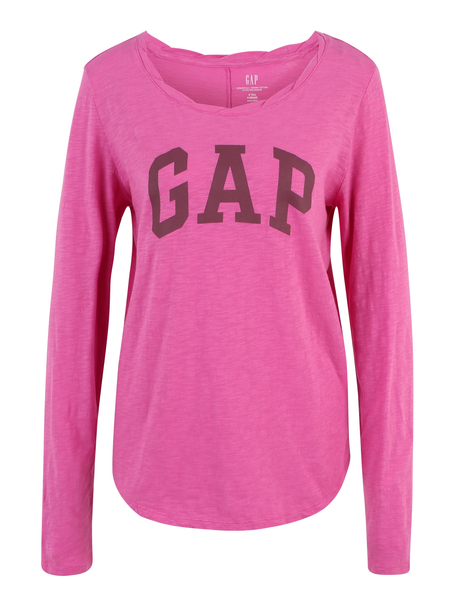 Gap Tall Majica  svetlo roza / bordo