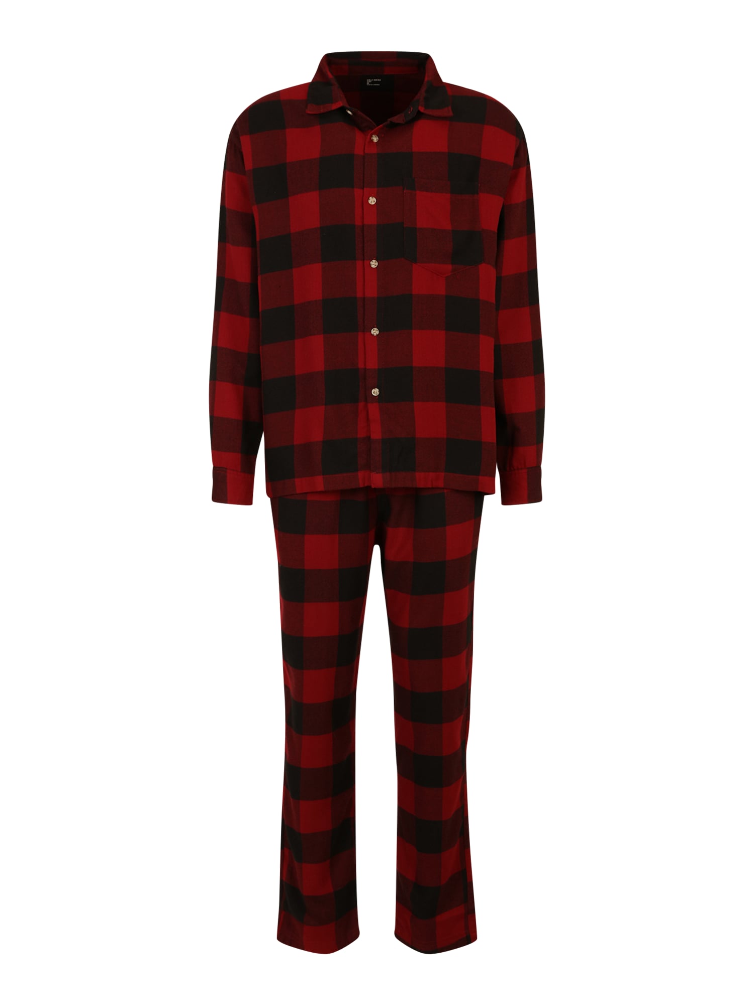 Gilly Hicks Dolga pižama  rdeča / črna