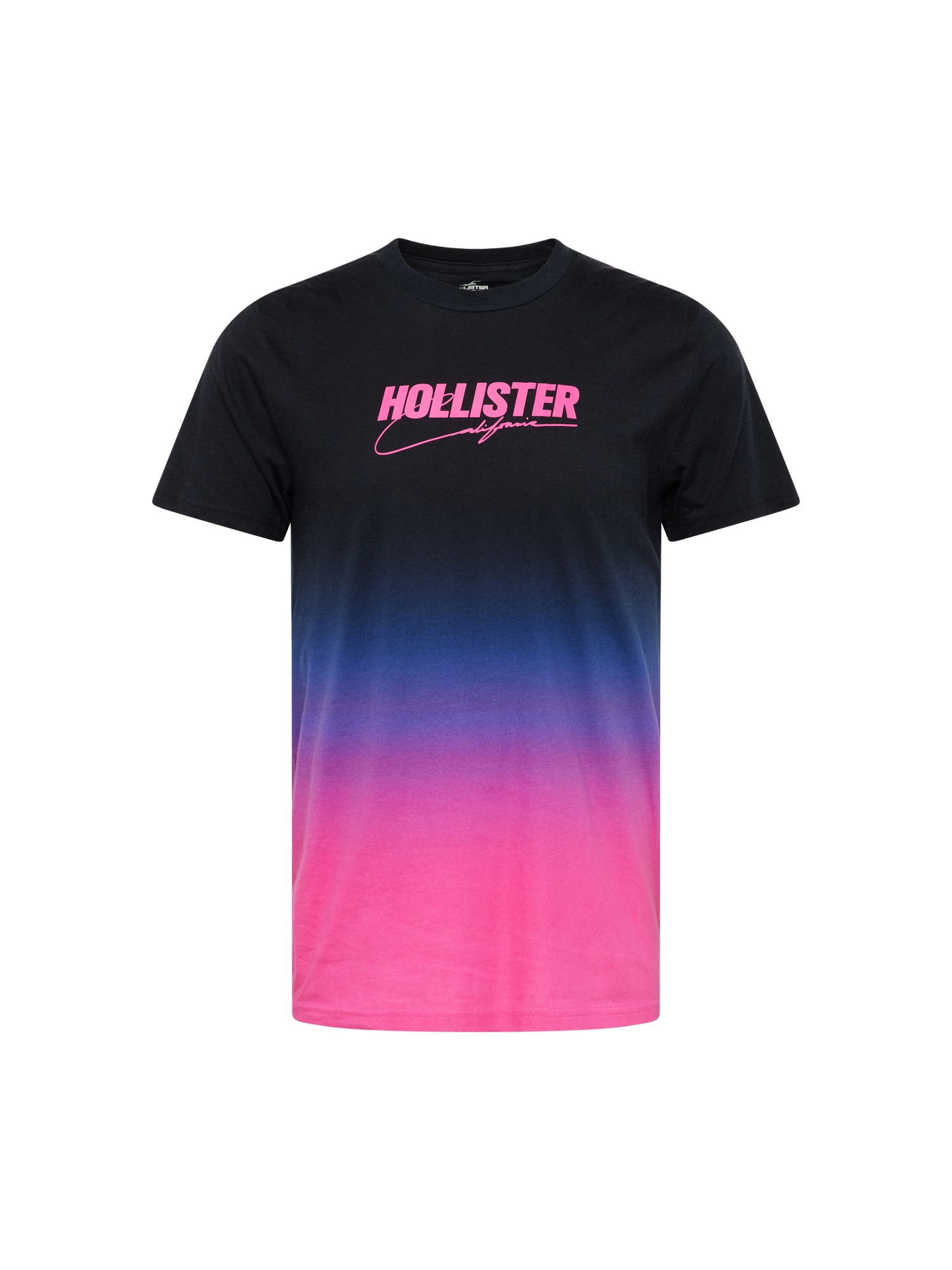 HOLLISTER Majica  vijolično modra / fuksija / črna