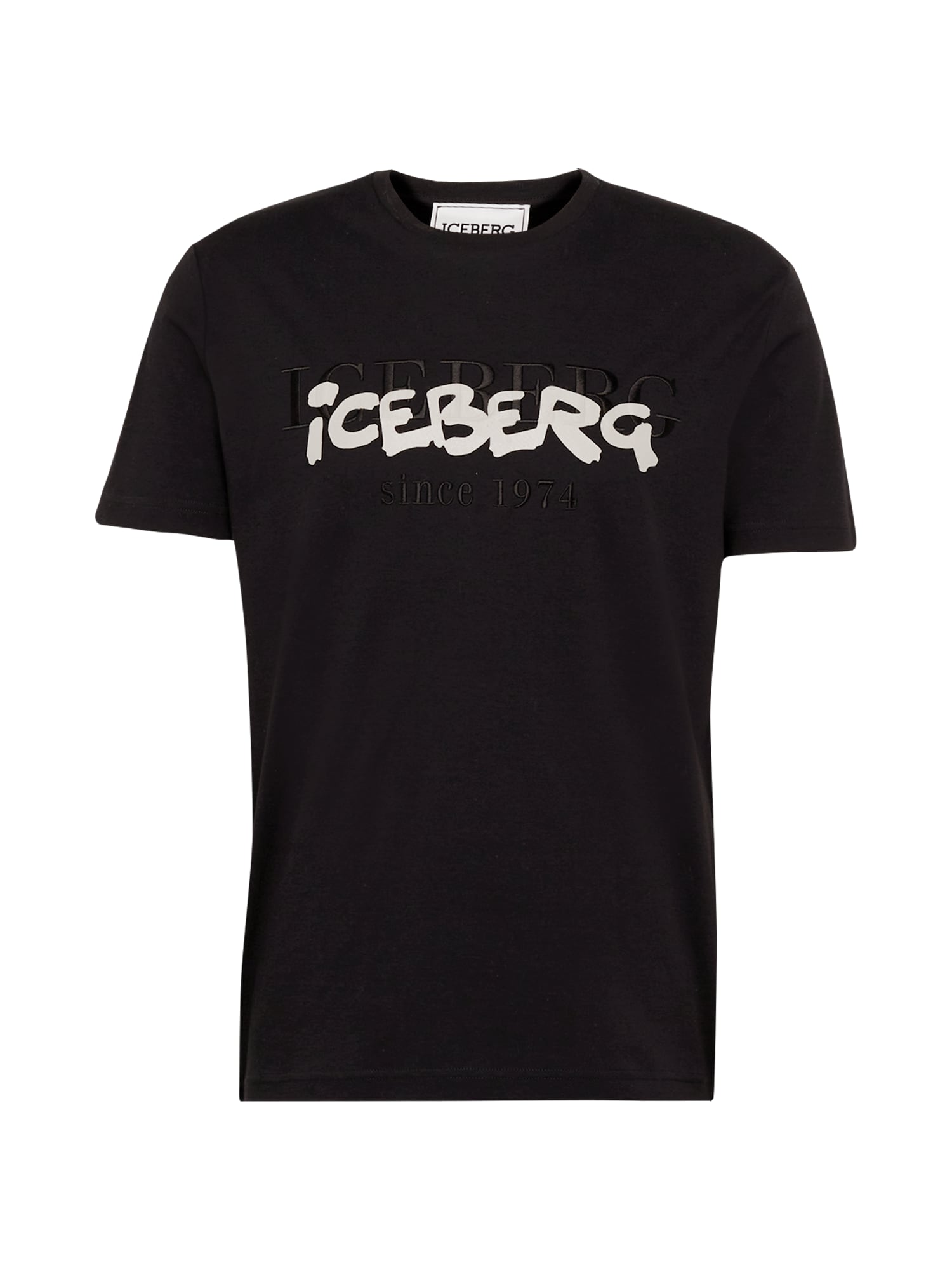 ICEBERG Majica  črna / naravno bela