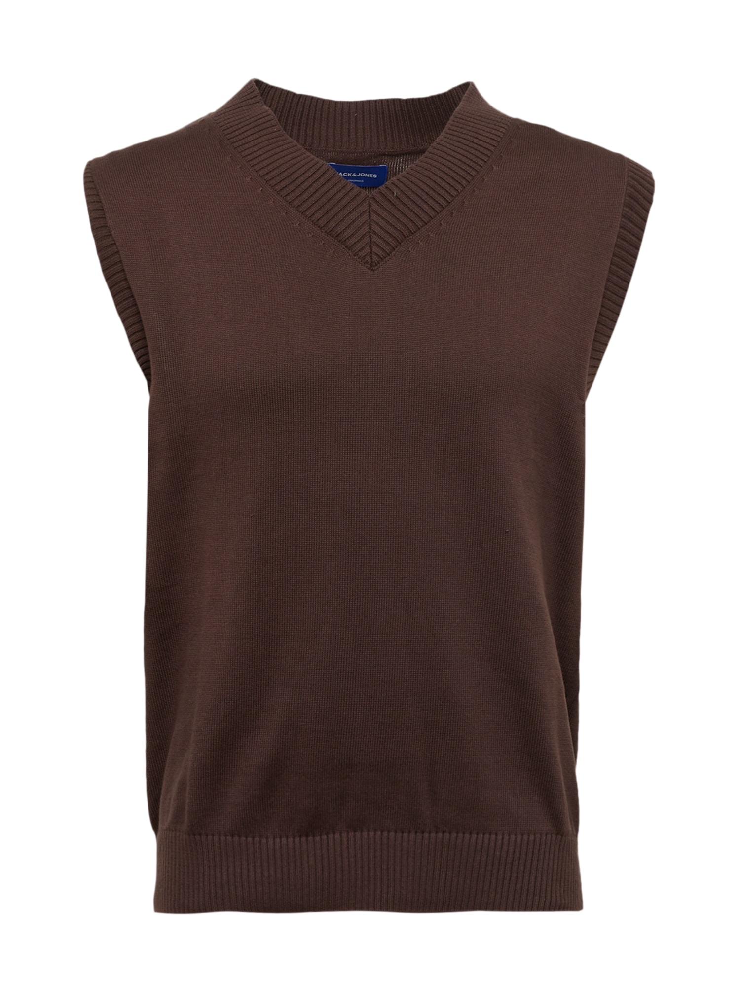 JACK & JONES Brezrokavnik 'NOA'  temno rjava