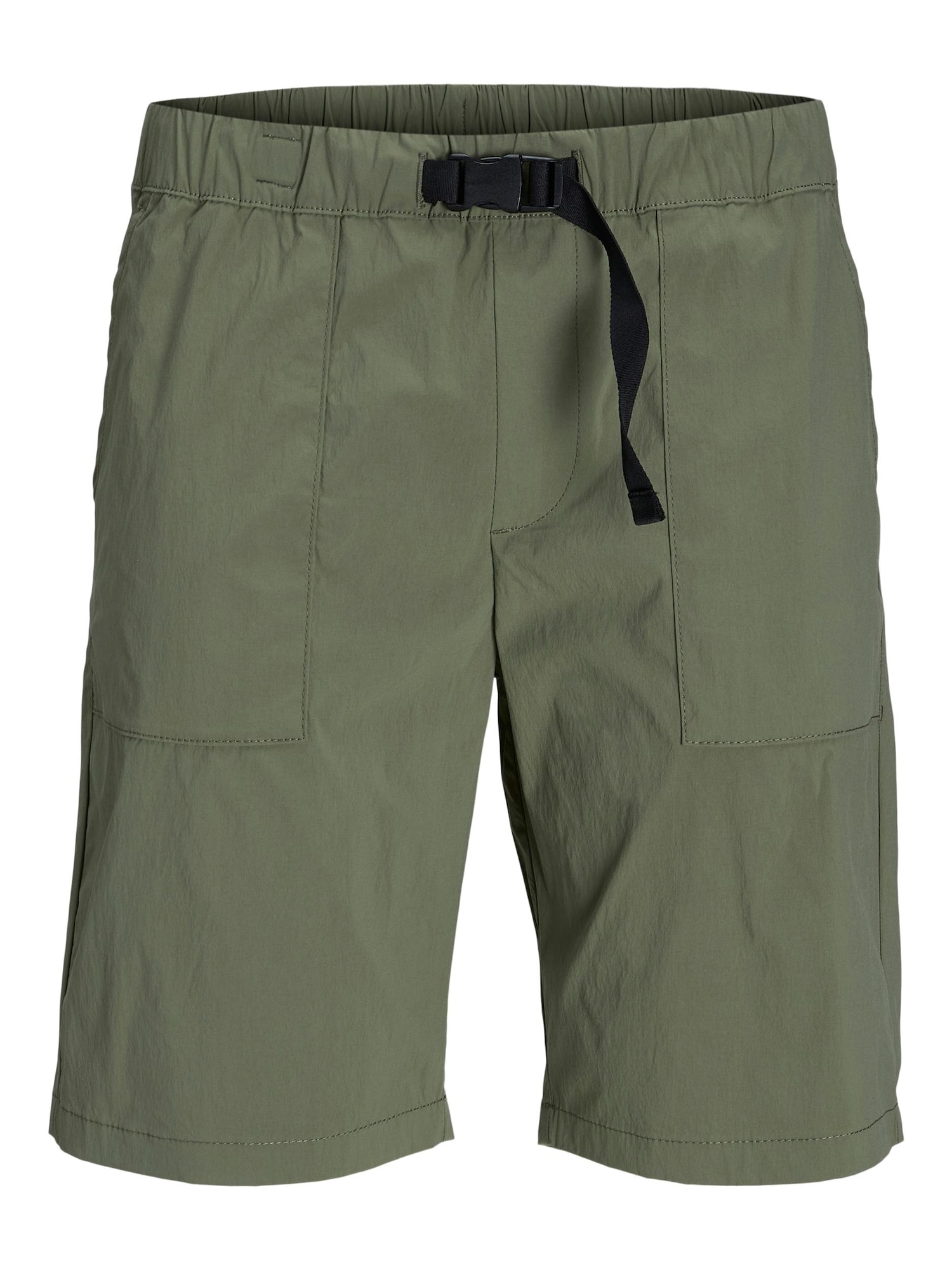 JACK & JONES Hlače 'Juno'  oliva / črna
