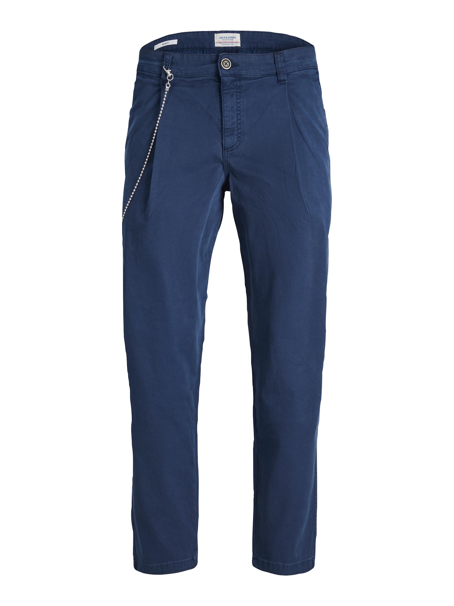 JACK & JONES Hlače z naborki 'FREDDIE'  mornarska