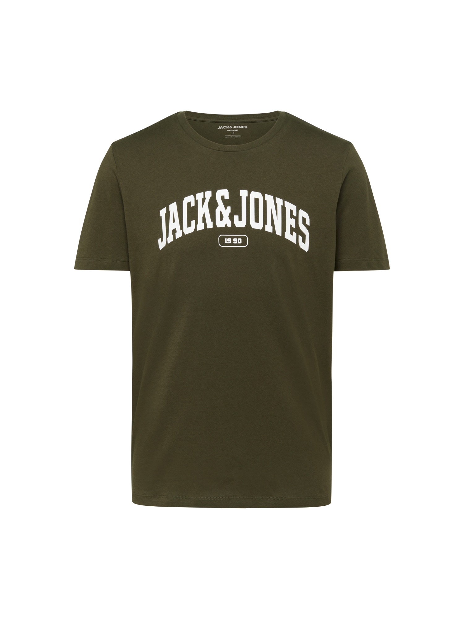 JACK & JONES Majica 'BLUBOOSTER'  oliva / bela