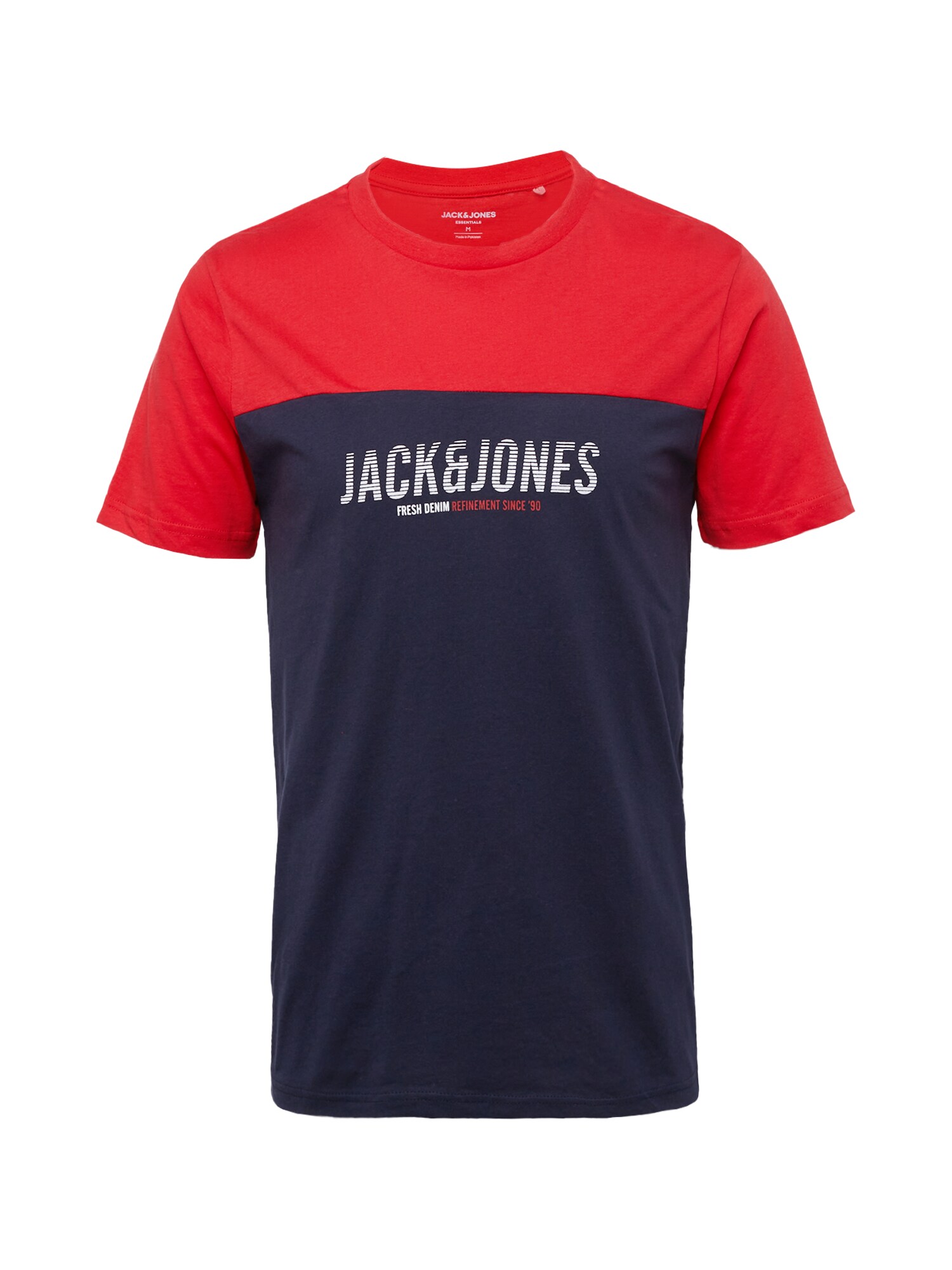 JACK & JONES Majica 'DAN'  nočno modra / rdeča / bela