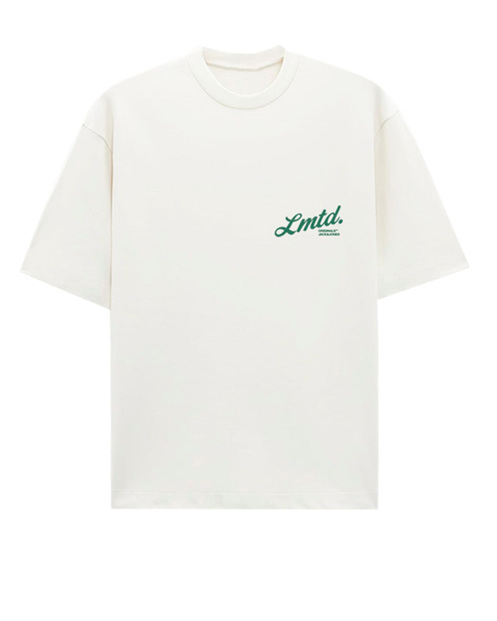 JACK & JONES Majica 'LAUNDRY'  zelena / bela