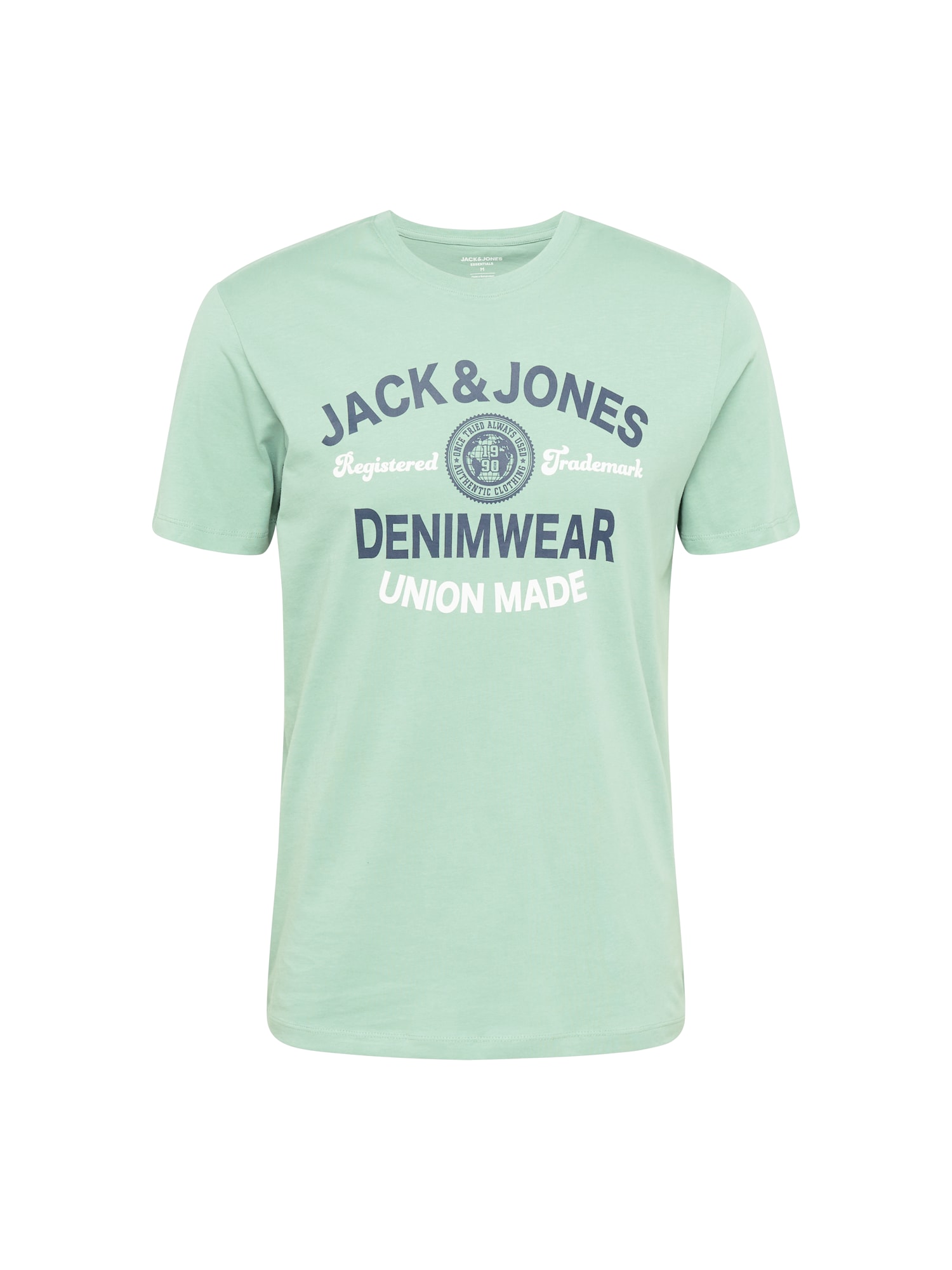 JACK & JONES Majica  mornarska / meta / bela