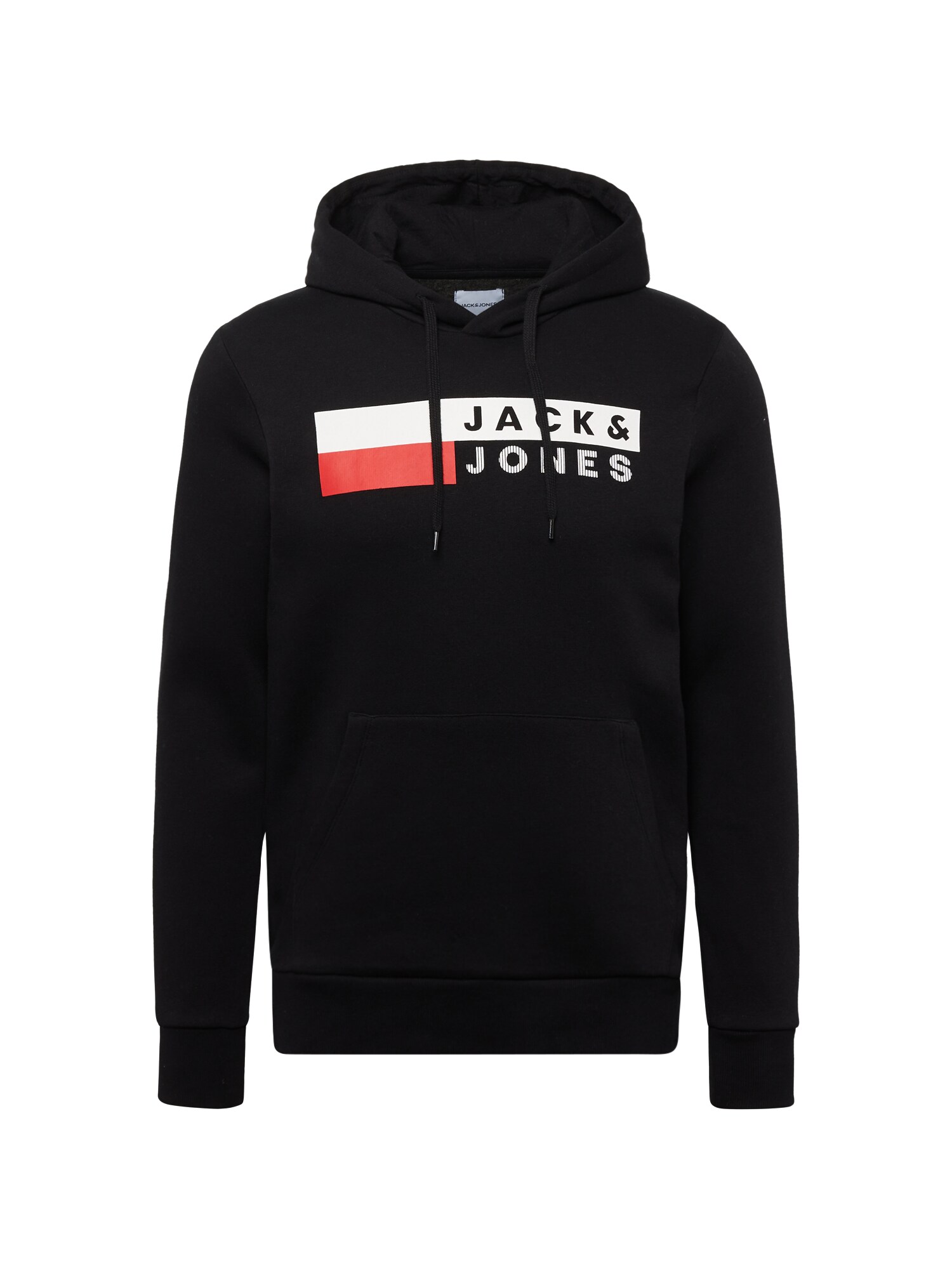 JACK & JONES Majica  rdeča / črna / bela