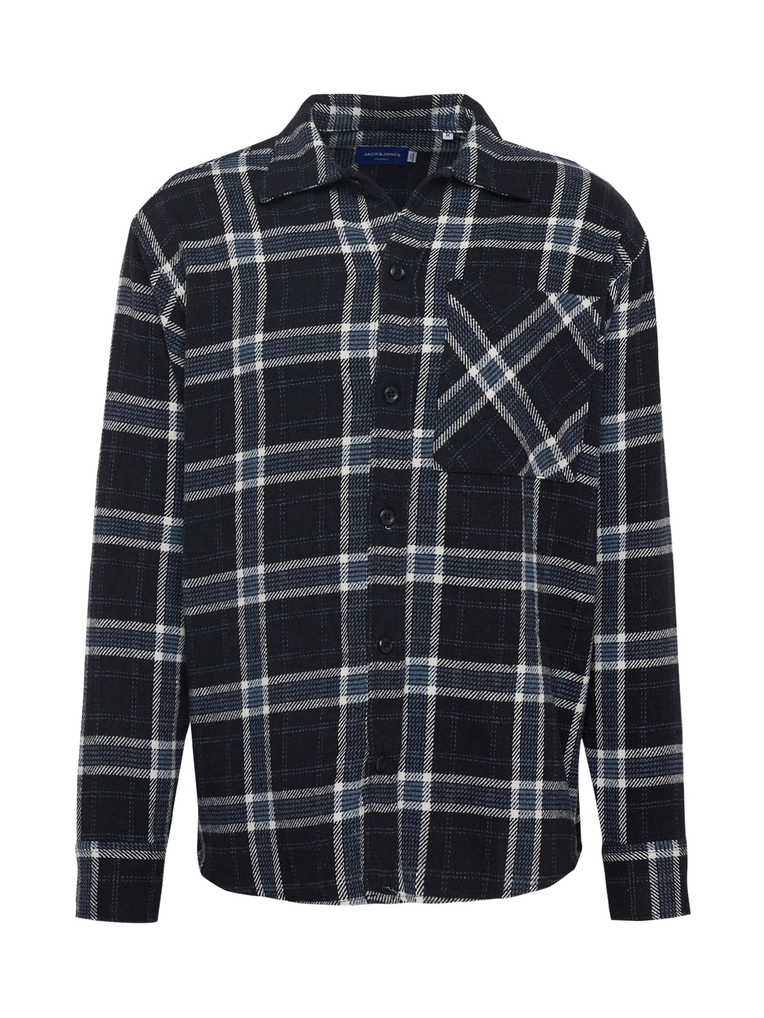 JACK & JONES Prehodna jakna 'JORDENNIS'  mornarska / bela