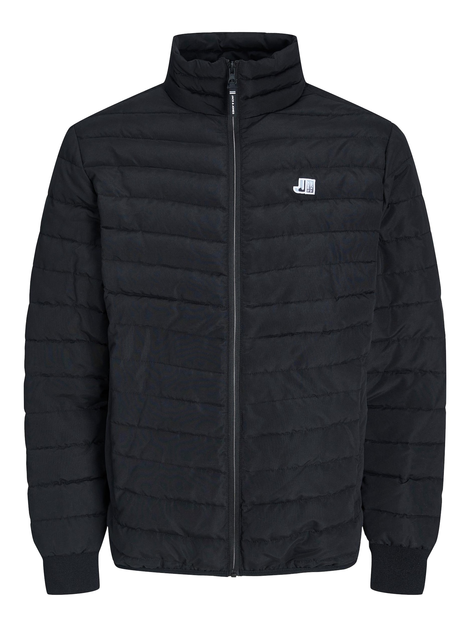 JACK & JONES Prehodna jakna 'Logan'  črna / bela