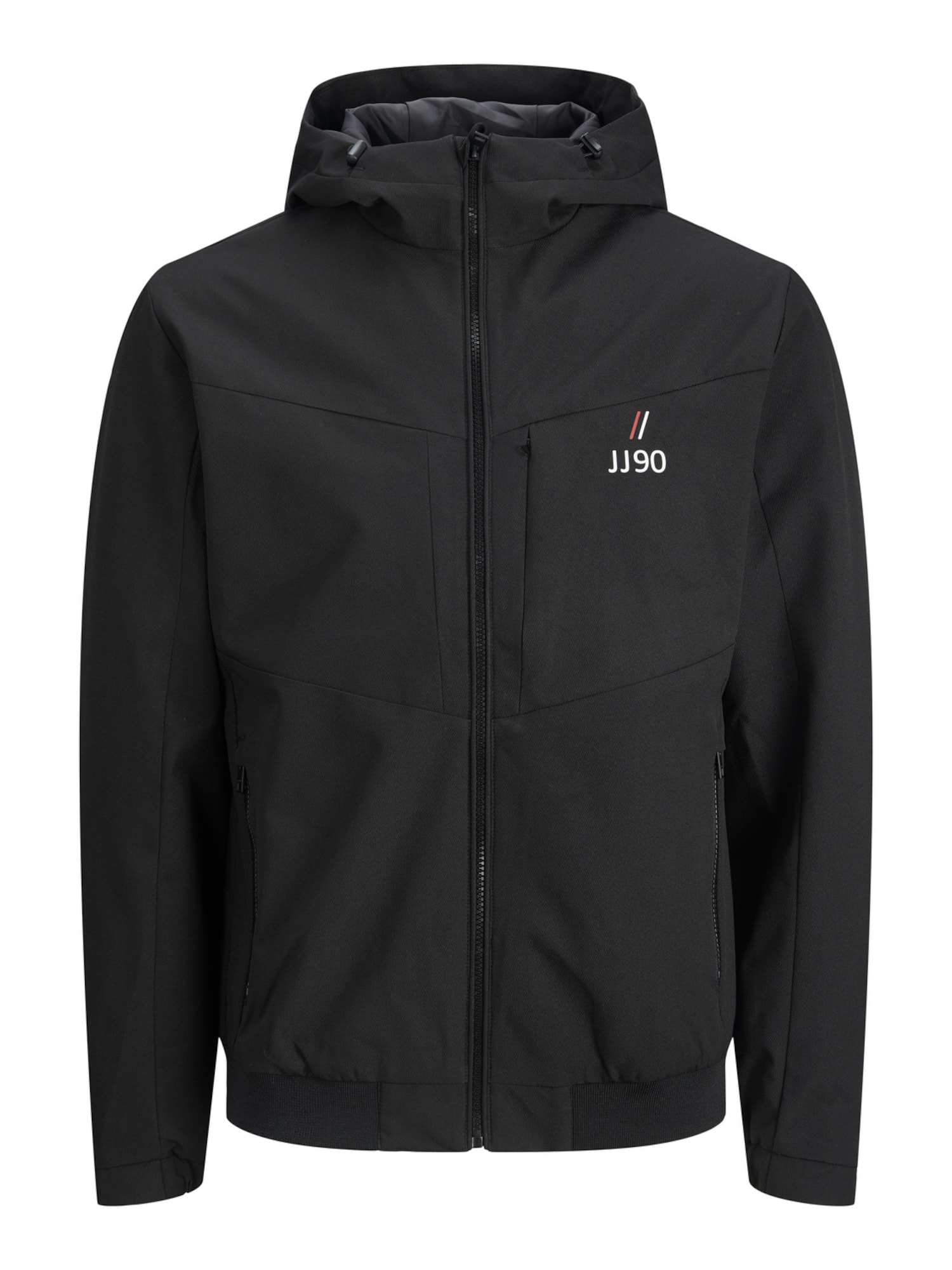JACK & JONES Prehodna jakna  črna / bela