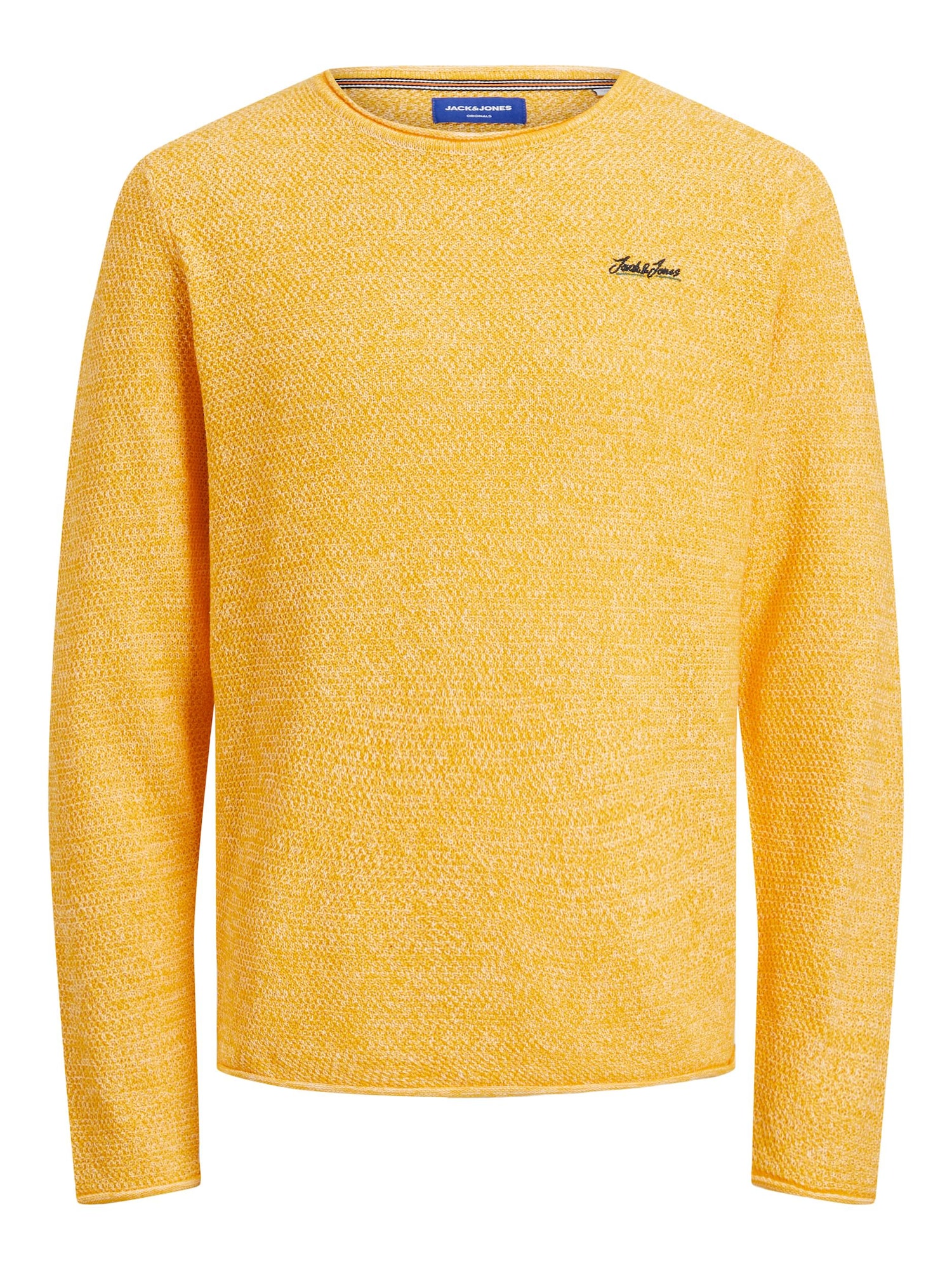 JACK & JONES Pulover  rumena / črna