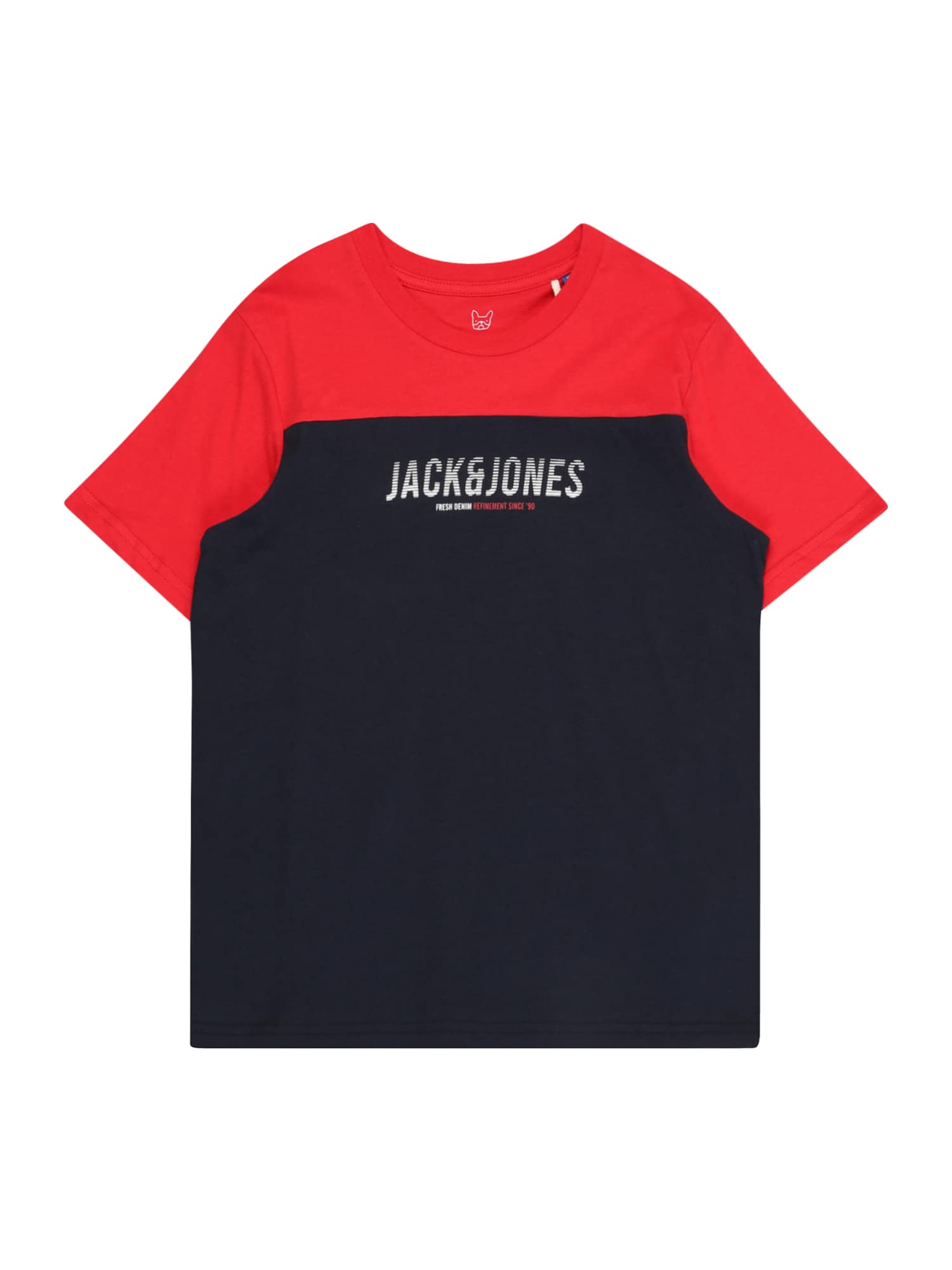 Jack & Jones Junior Majica 'Dan'  rdeča / črna / bela