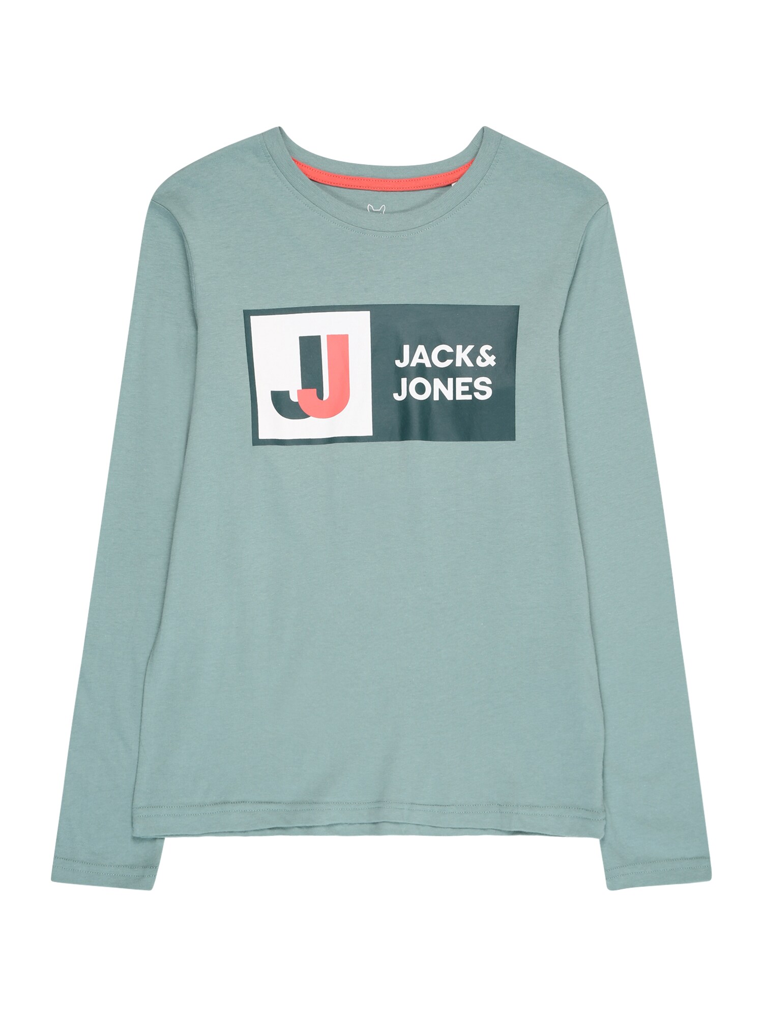 Jack & Jones Junior Majica 'LOGAN'  mornarska / dimno modra / oranžna / off-bela