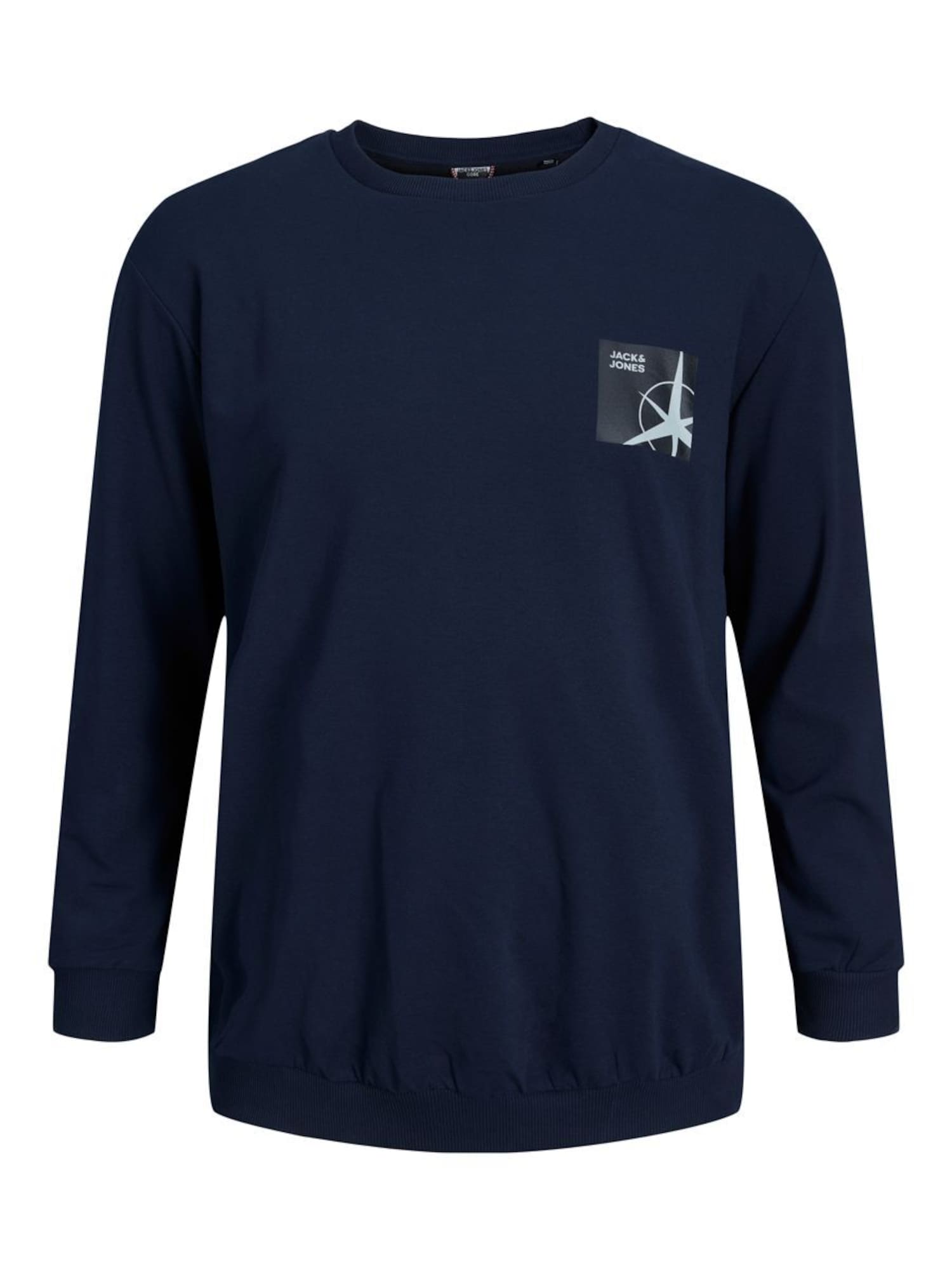 Jack & Jones Plus Majica 'Filo'  mornarska / siva / antracit / svetlo rdeča