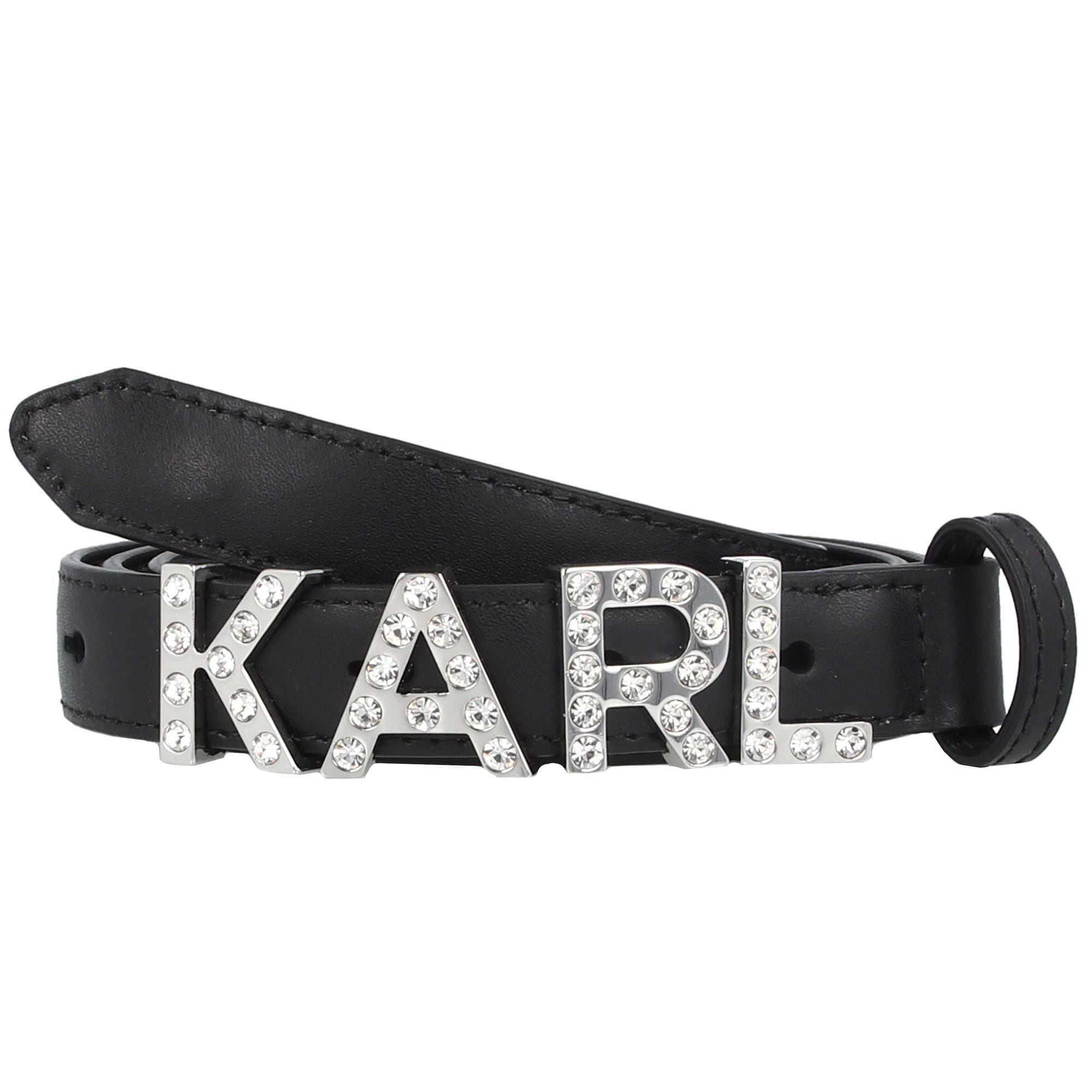 Karl Lagerfeld Pas  črna / srebrna