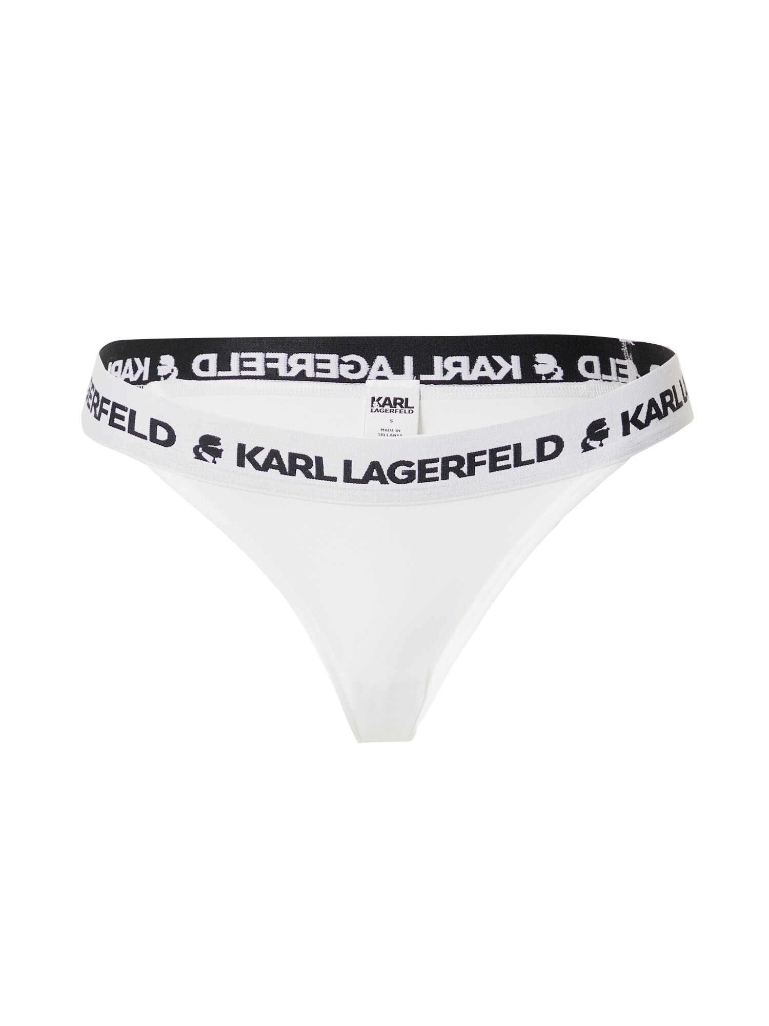 Karl Lagerfeld Spodnje hlačke  črna / bela