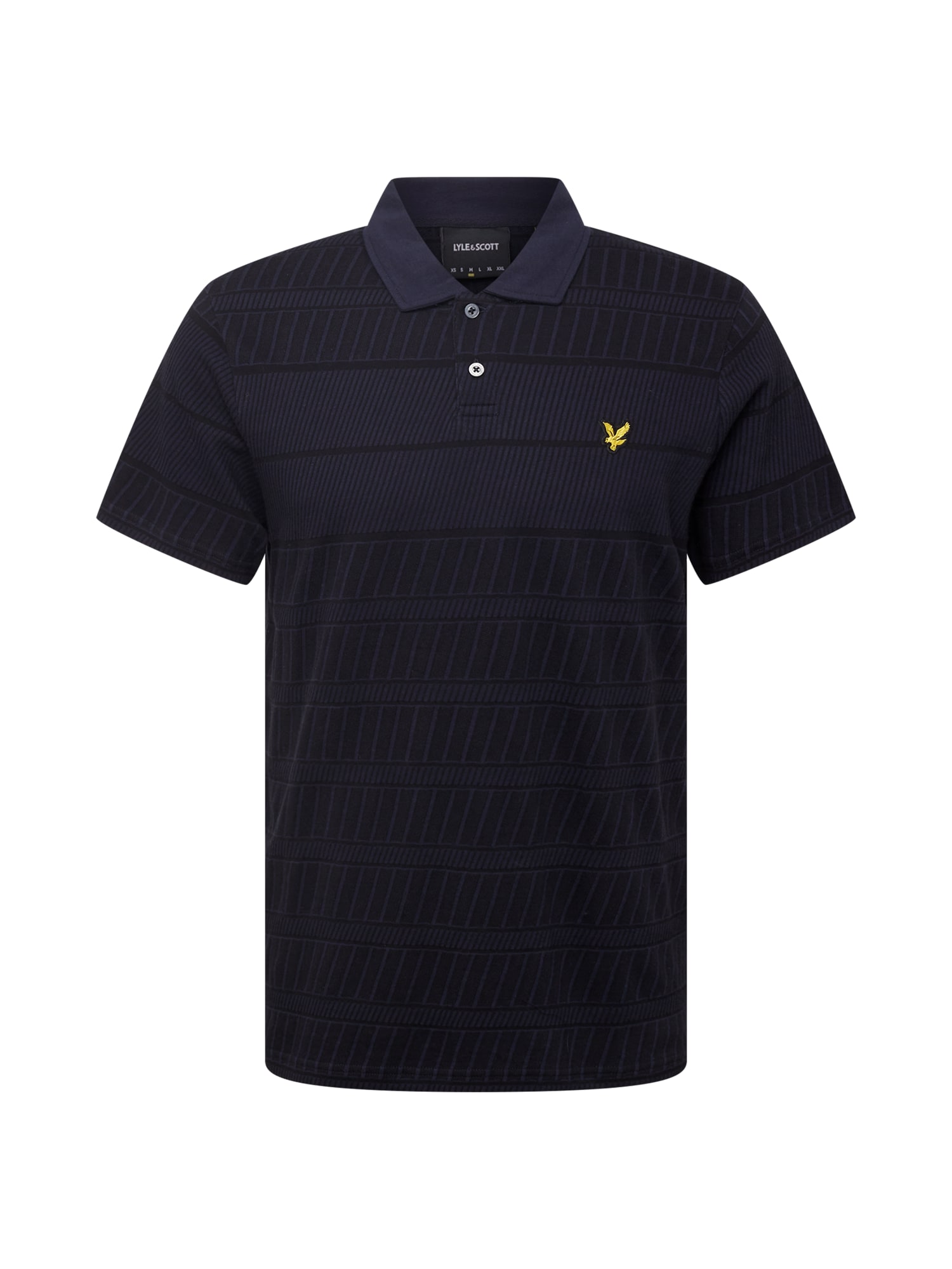 Lyle & Scott Majica 'Grid'  mornarska / nočno modra / rumena / črna