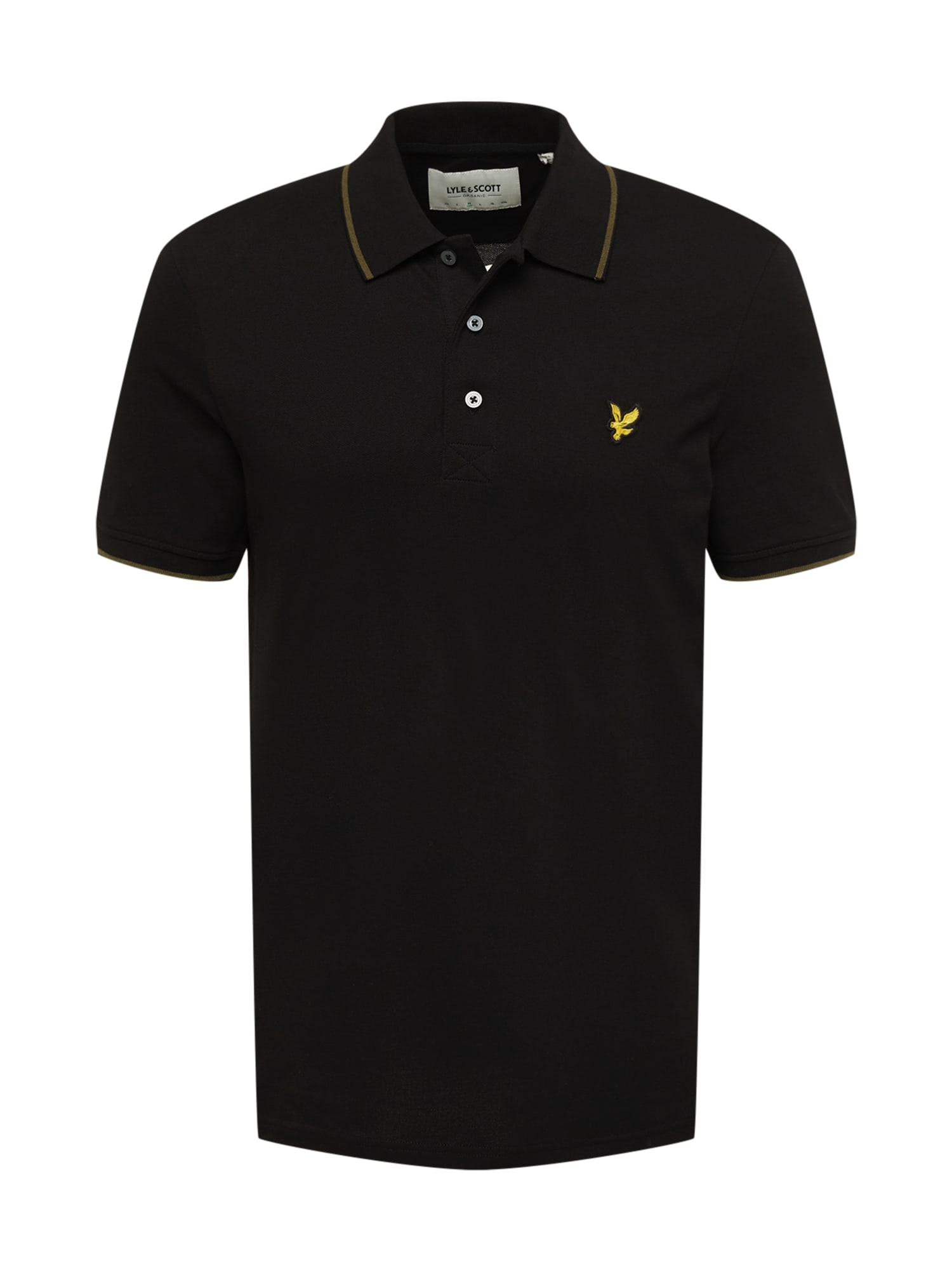 Lyle & Scott Majica  rumena / oliva / črna