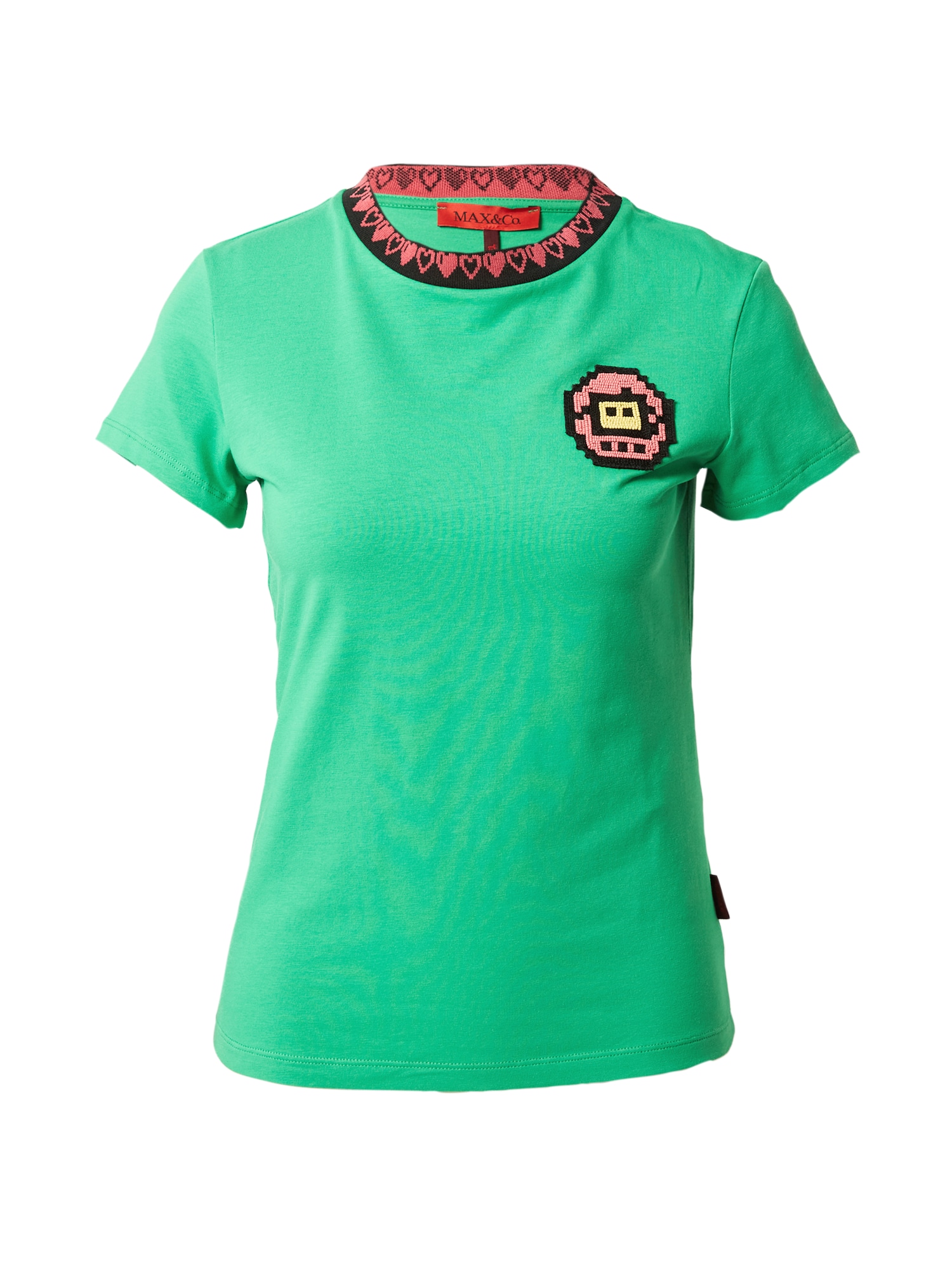 MAX&Co. Majica 'TAMABEAD'  svetlo rumena / svetlo zelena / staro roza / črna