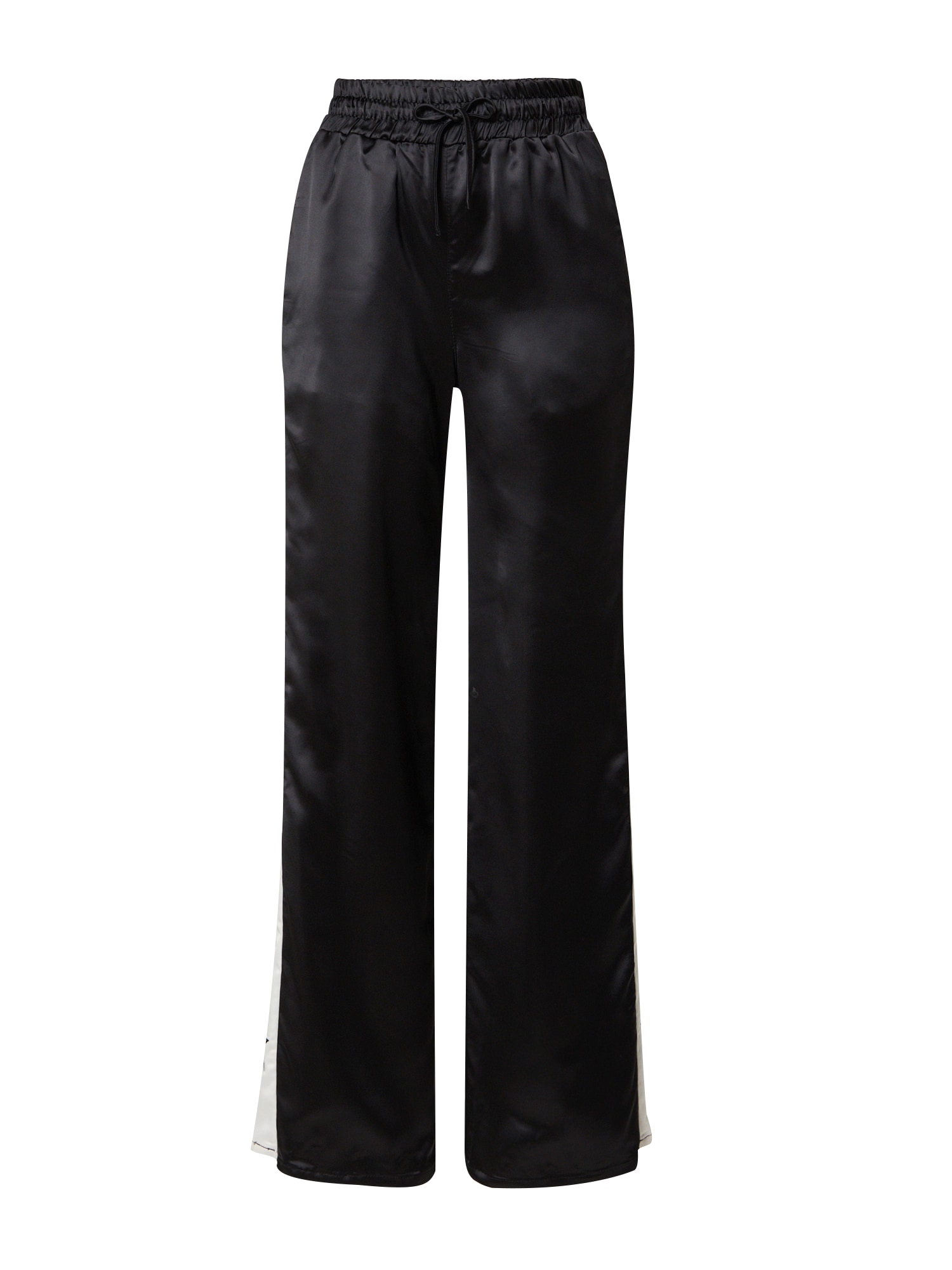 Nasty Gal Hlače  črna / bela