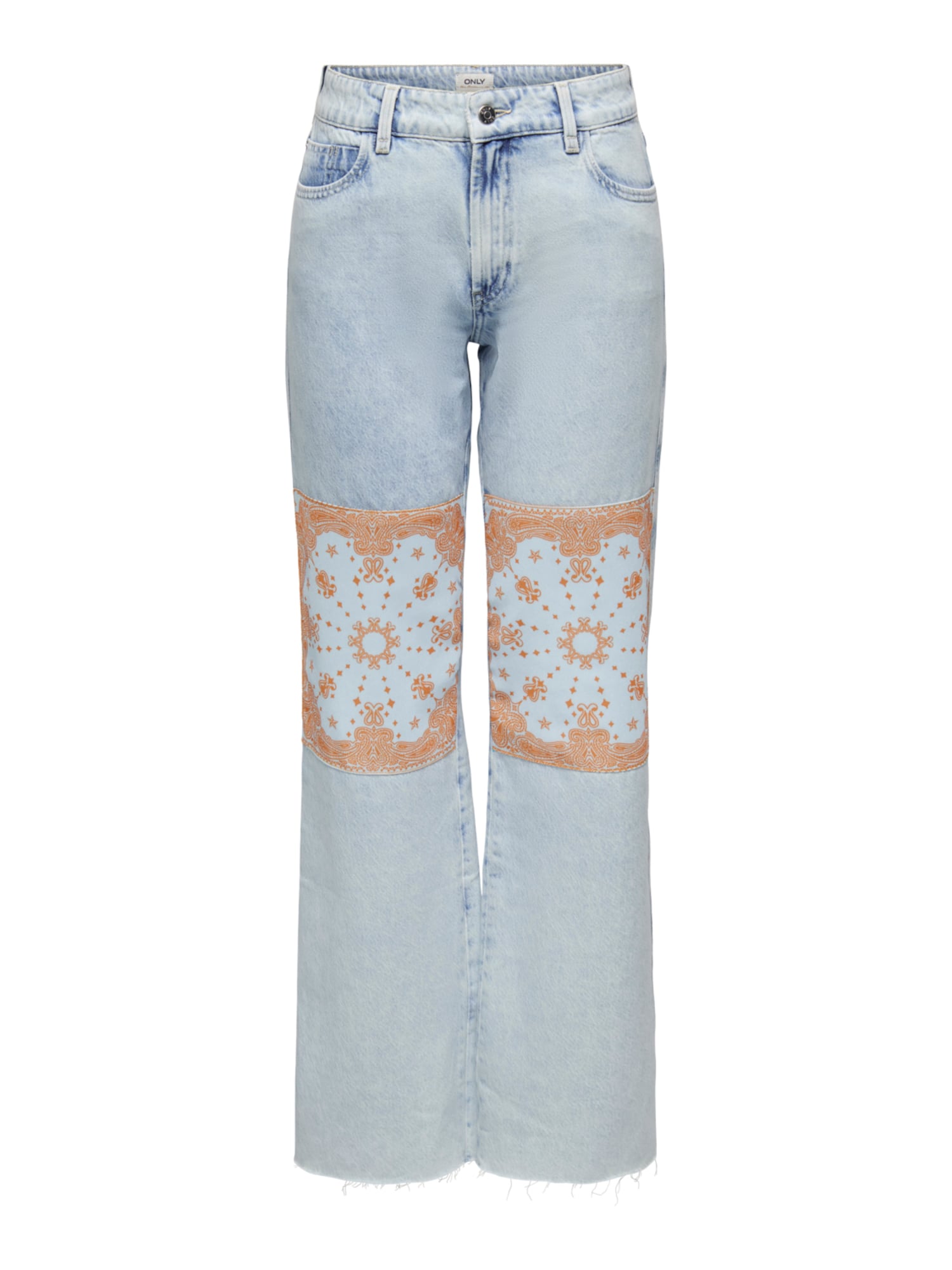 ONLY Kavbojke 'CAMILLE'  moder denim / oranžna